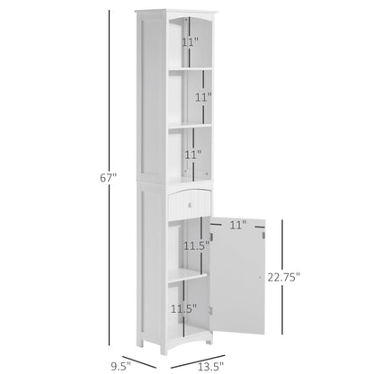 Tall Wooden Bathroom Cabinet Storage Organizer Kitchen Bedroom Decorative Bathroom Cabinets   at Gallery Canada