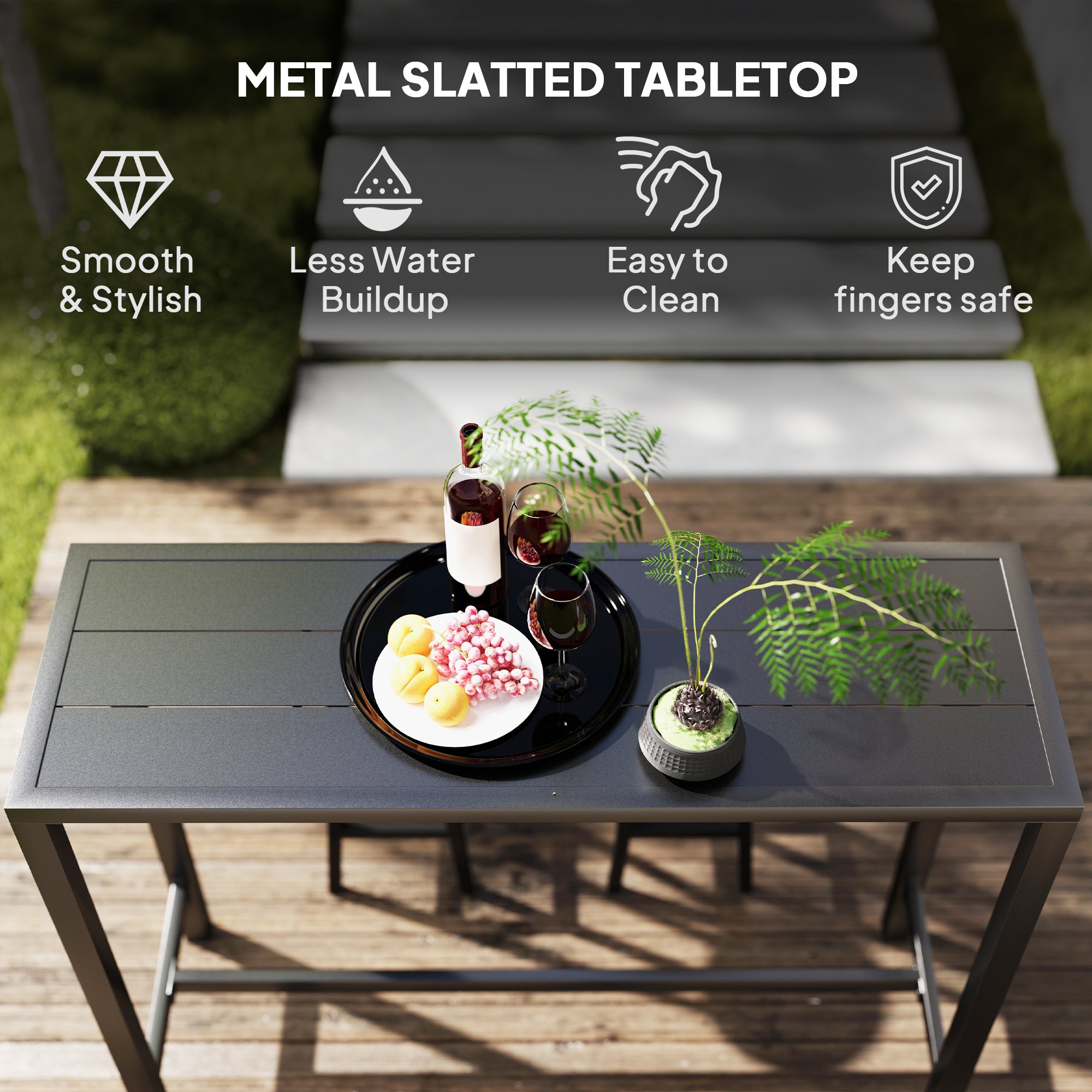Bar Height Outdoor Table, 48