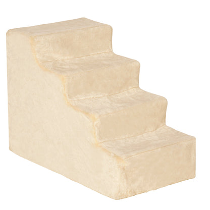 Pet Steps Cat Stairs Ladder for Cats and Dogs Get On Bed Sofa Couch with Removable Cover, Beige Dog Stairs Beige  at Gallery Canada