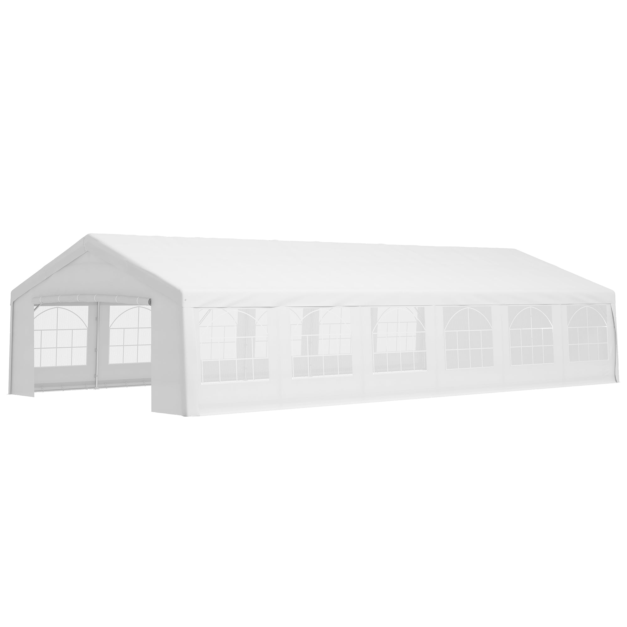 40' x 20' Large Outdoor Party Event Tent Patio Gazebo Canopy with Removable Sidewall, White Canopy Tents at Gallery Canada