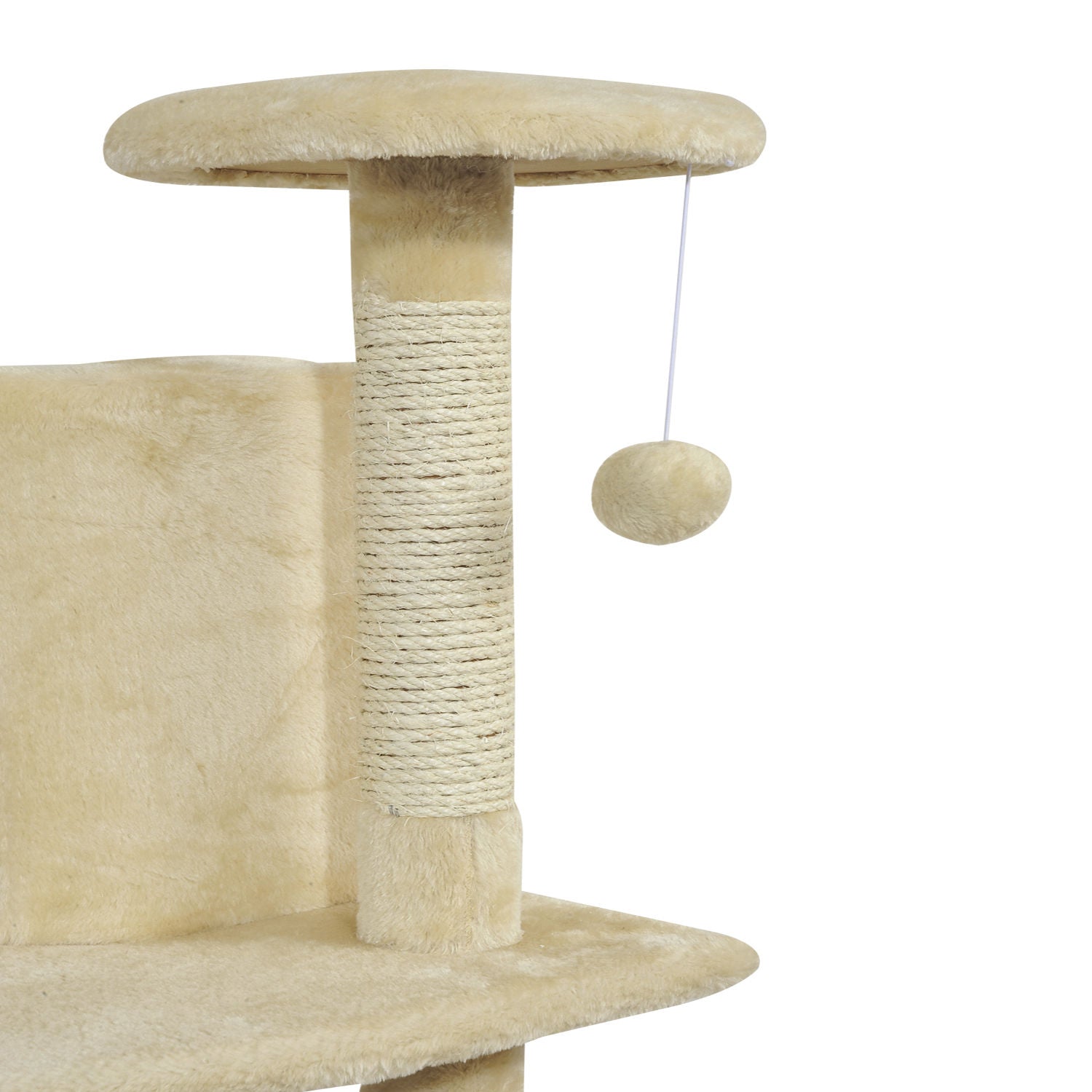 79" Scratching Kitten Tree Condo Kitten Scratch Activity Center Toys Beige Cat Towers   at Gallery Canada