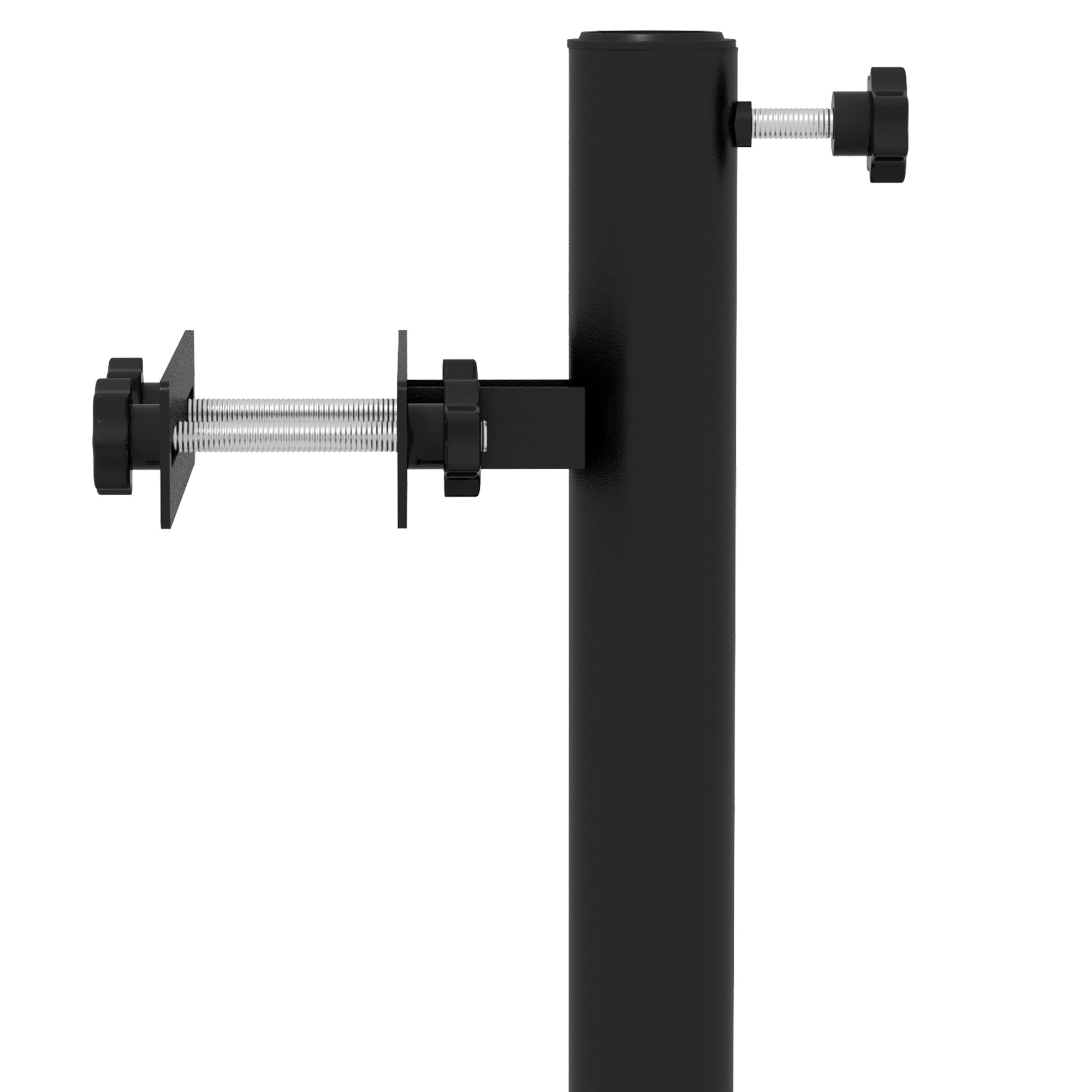 Patio Umbrella Holder Stand for Deck Railing, Umbrella Deck Mount Bracket with Adjustable Clamps, Black Umbrella Bases at Gallery Canada