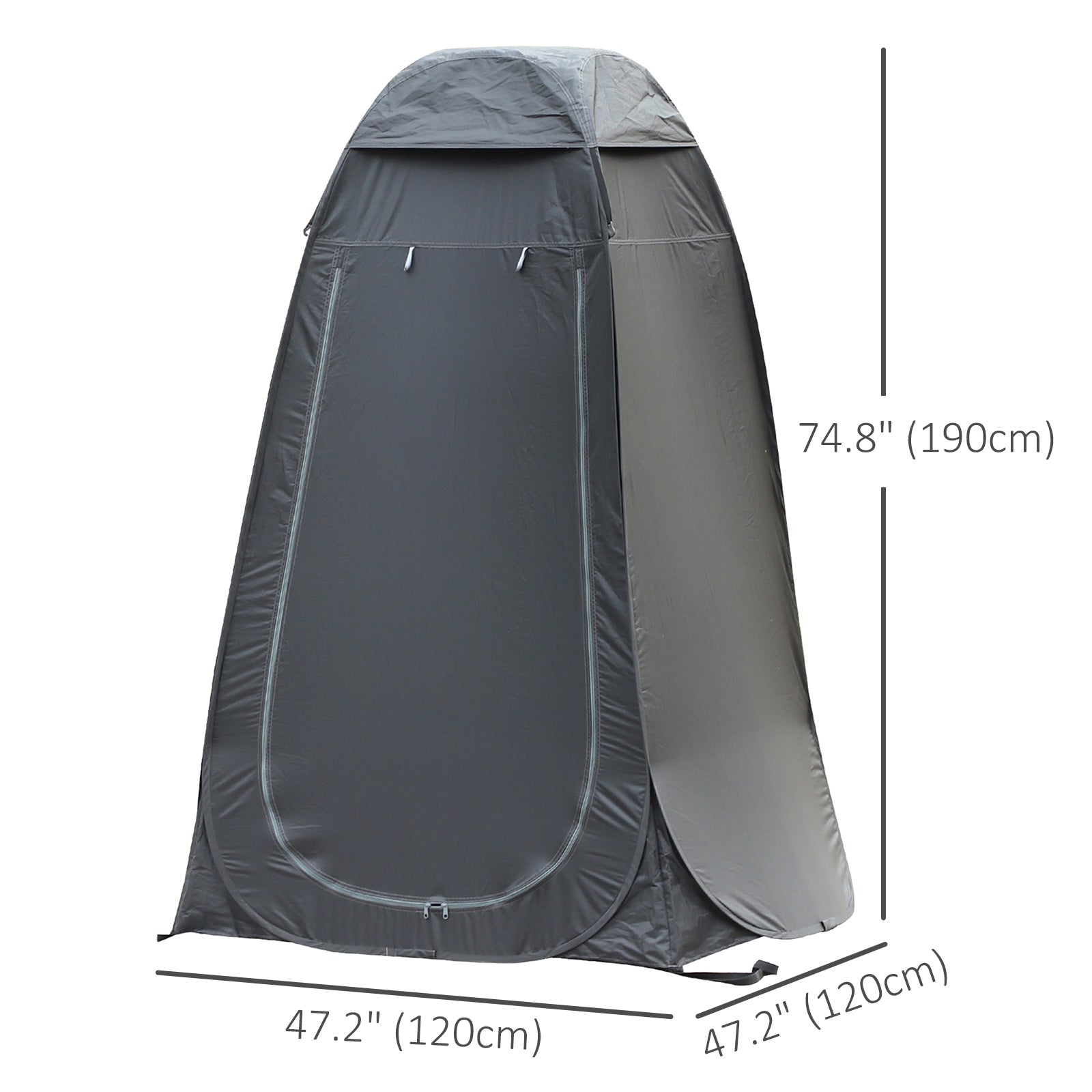 Pop Up Shower Tent, Portable Privacy Room for Outdoor Changing, Dressing, Fishing Storage with Carrying Bag, Black Camping Tents at Gallery Canada