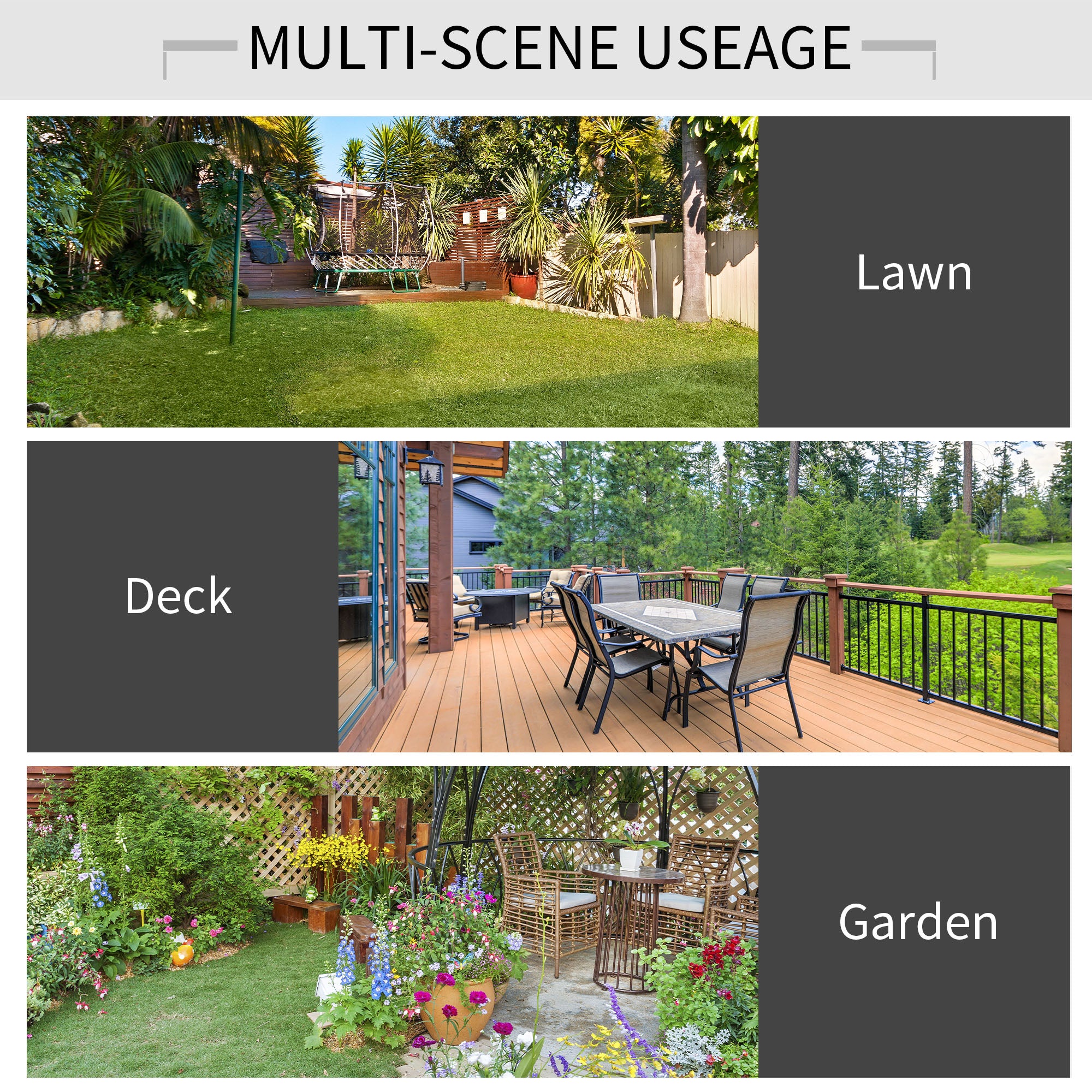 Patio Wooden Folding Picnic Table with Benches, Outdoor 2 in 1 Convertible Patio &; Garden Bench, Foldable Picnic Table with Umbrella Hole, Nature Outdoor Dining Sets at Gallery Canada