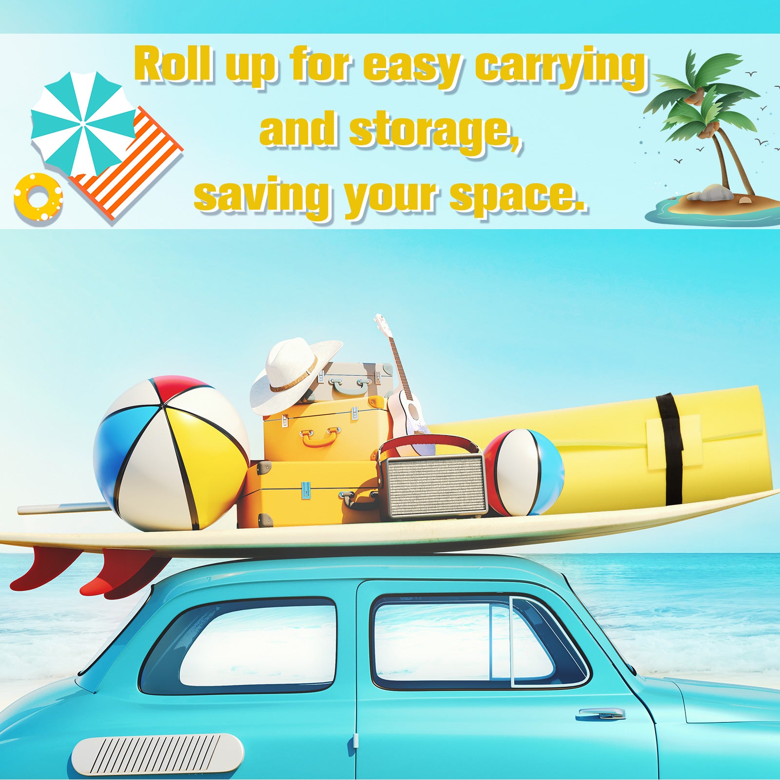 10' x 5' Lily Pad Floating Mat for Water Recreation and Relaxing, Tear-Resistant XPE Foam Water Floating Mat for Lake, River, Beach, Pool, Yellow Floating Water Mats at Gallery Canada