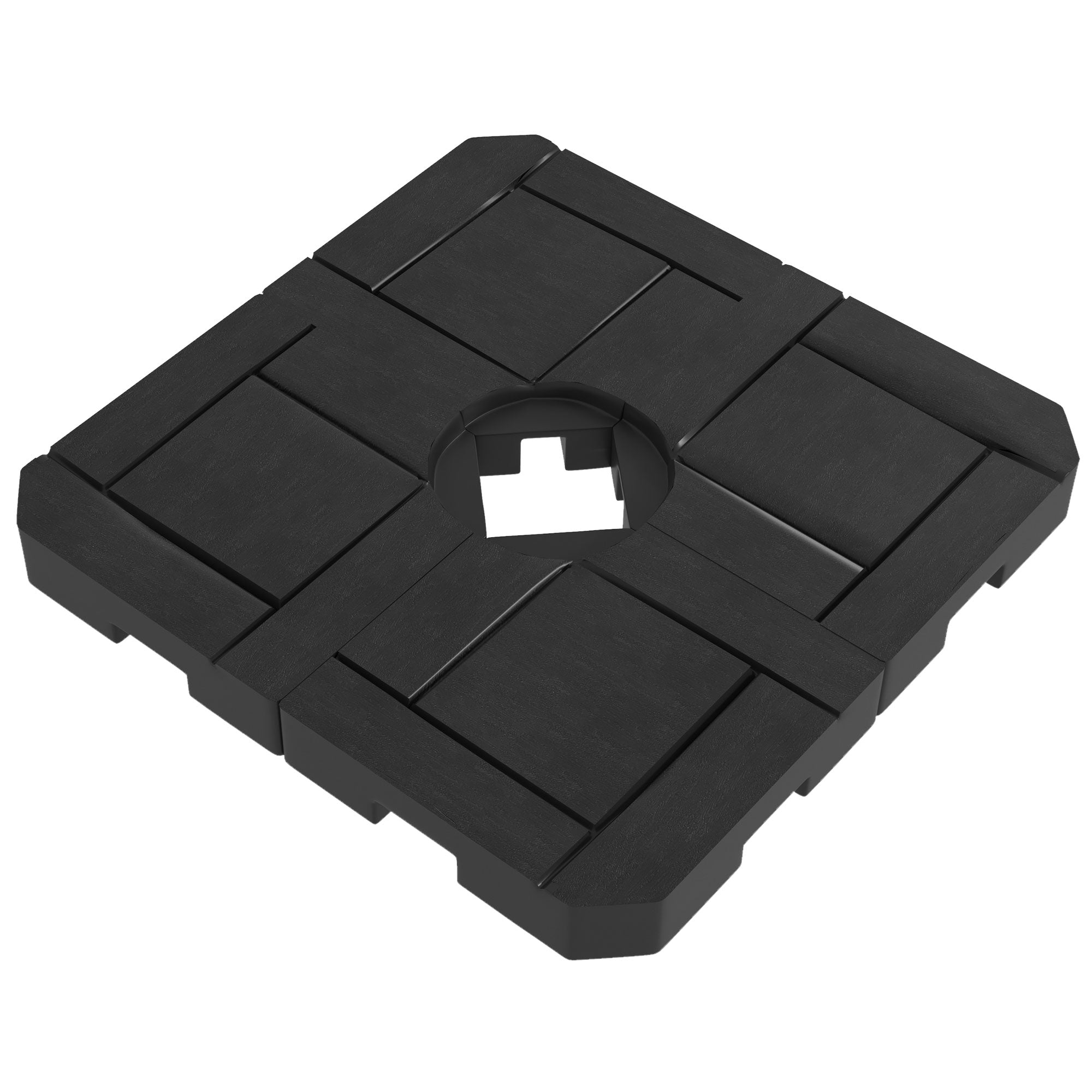 4PCs Patio Umbrella Base, Water or Sand Filled Cantilever Umbrella Weights for Cross Base with Handles, HDPE Umbrella Bases at Gallery Canada
