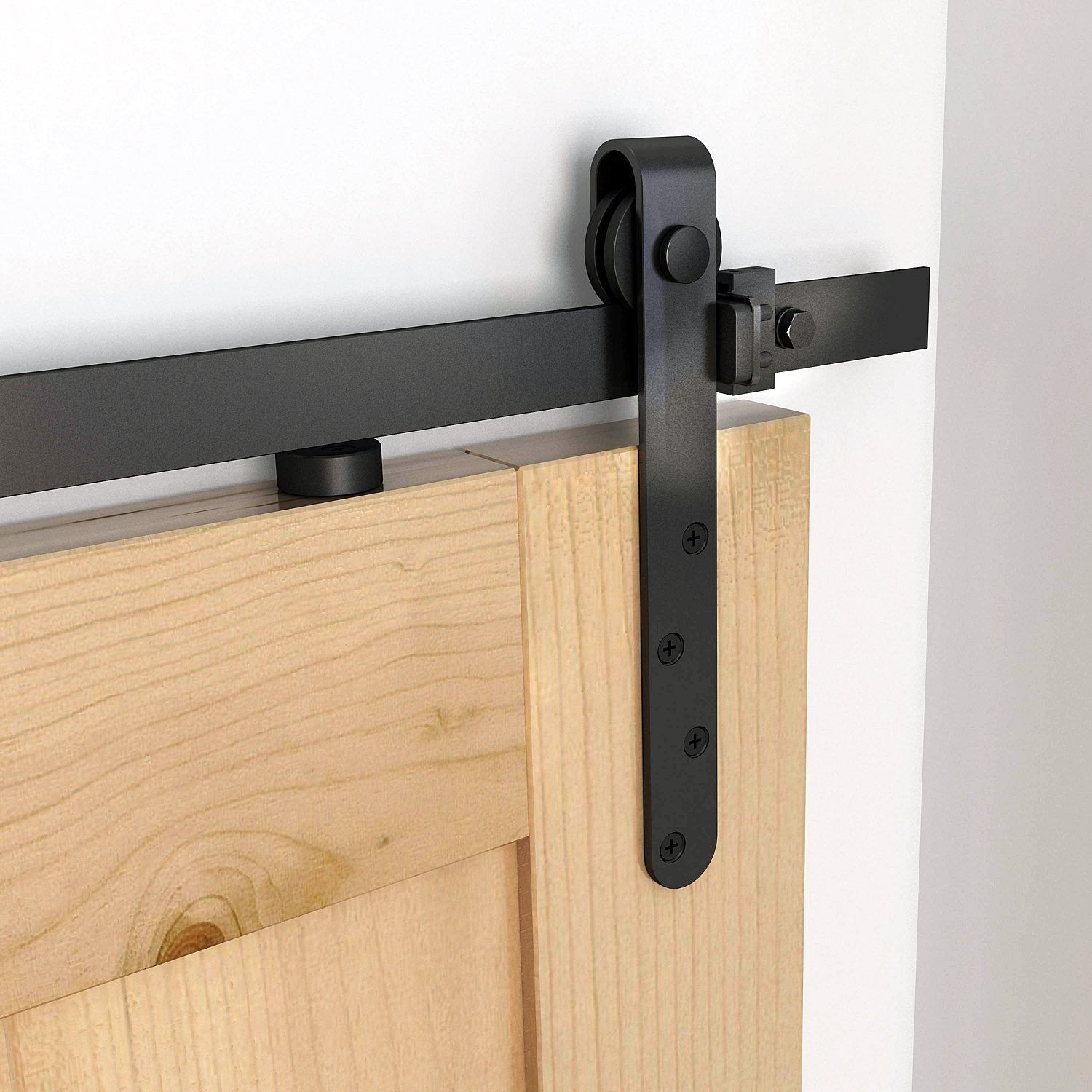 6FT Antique Sliding Barn Wood Door Hardware Kit Cabinet Closet Hanger Set for Single Door Coffee Door Hardware at Gallery Canada