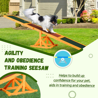 Wood Pet Seesaw Platform Dog Agility Training Equipment Run Game Toy Weather Resistant Pet Supplies Natural Dog Agility Training Equipment   at Gallery Canada