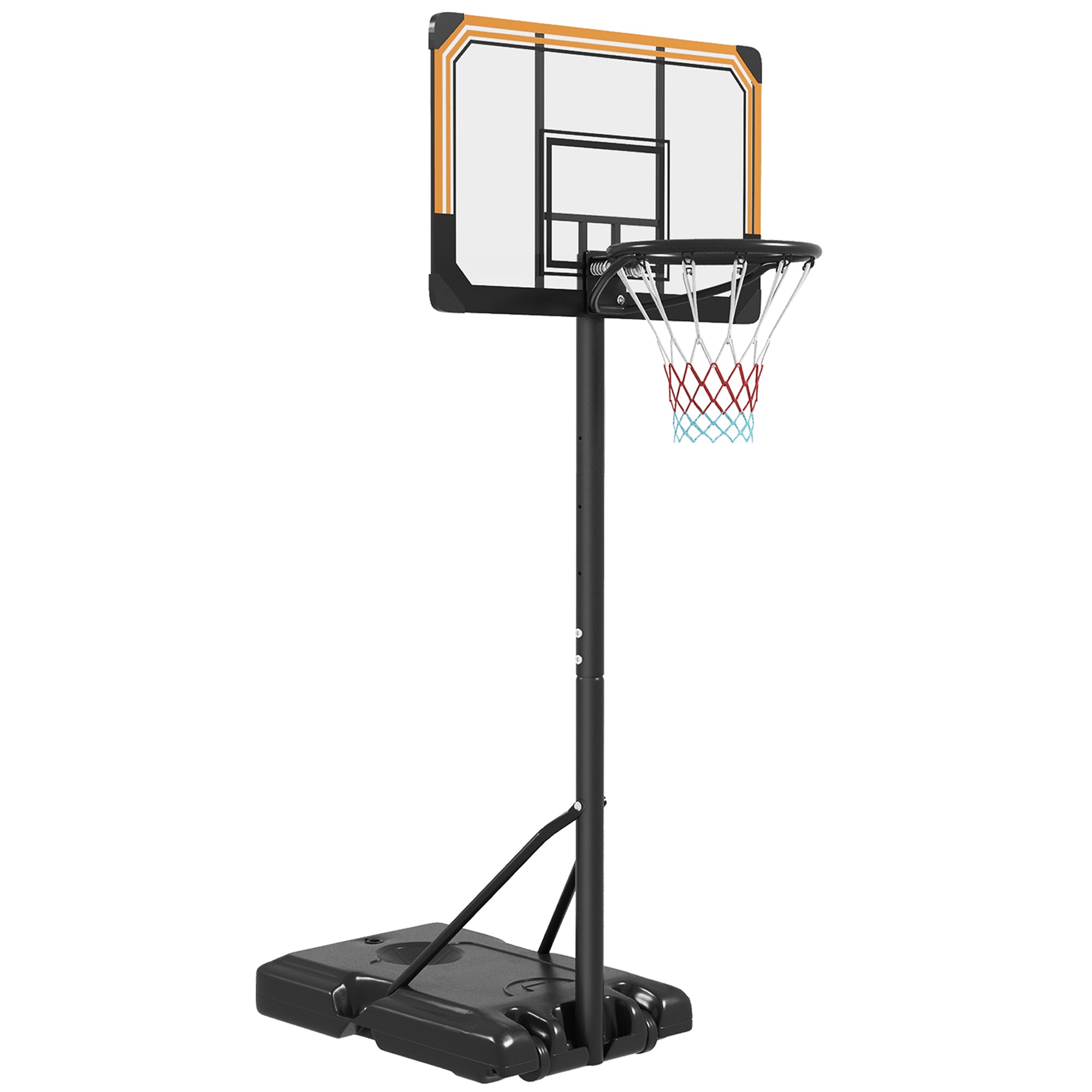 6-7ft Basketball Hoop, Freestanding Basketball System with 18