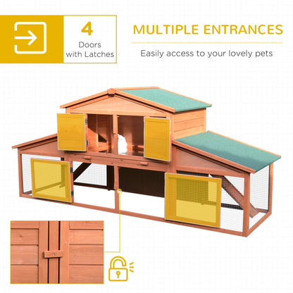 Deluxe Large Rabbit Hutch Small Animal House Portable Large Outdoor with Run Box Rabbit Hutch   at Gallery Canada