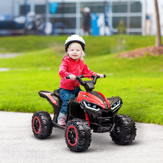 Kids 4 Wheeler Quad with Music, MP3, Headlights, High & Low Speed, Kids ATV for 3-5 Years Old Boys & Girl, Red Electric Toy Cars   at Gallery Canada