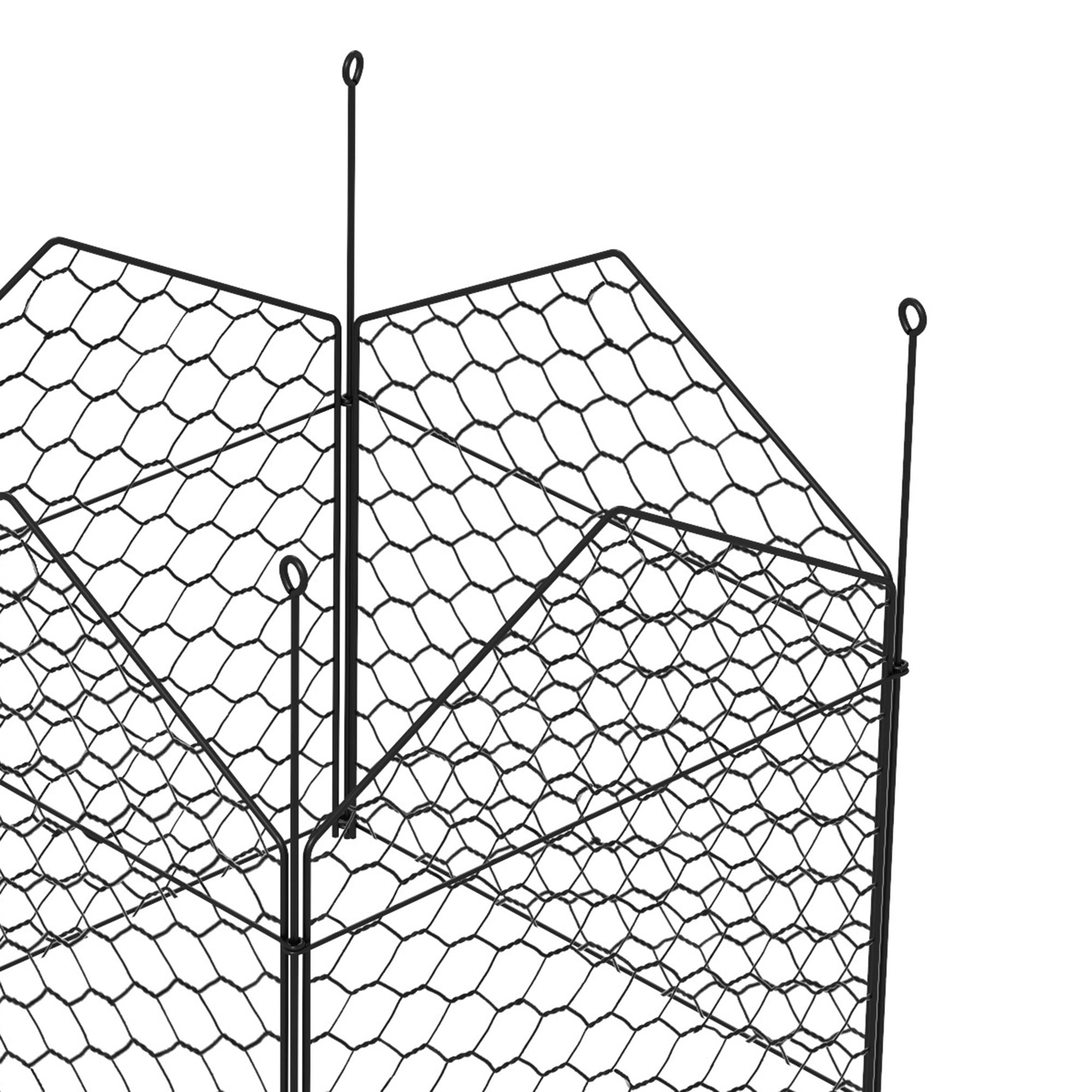 4 Pack Garden Cloches for Plants, 12