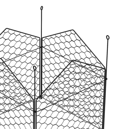 4 Pack Garden Cloches for Plants, 12" x 14" Metal Crop Cage, Plant Cages to Keep Animals Out, Black Walk In Greenhouses   at Gallery Canada