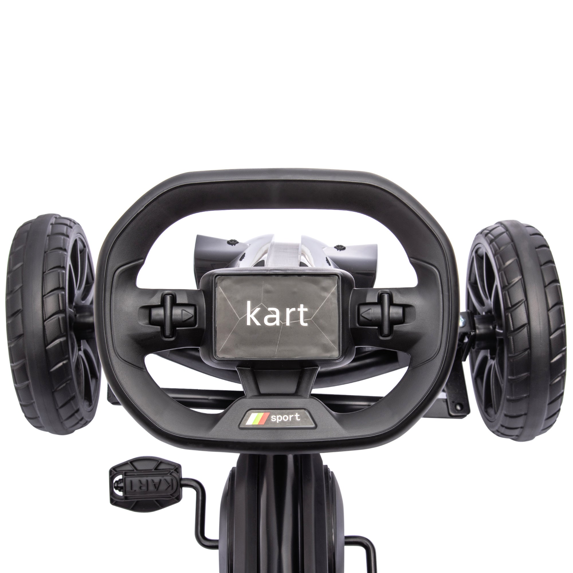 Pedal Go Kart with Adjustable Seat, Forward, Backward, Handbrake, Shock Absorption for 3-8 Years, Black Pedal Go Karts for Kids at Gallery Canada