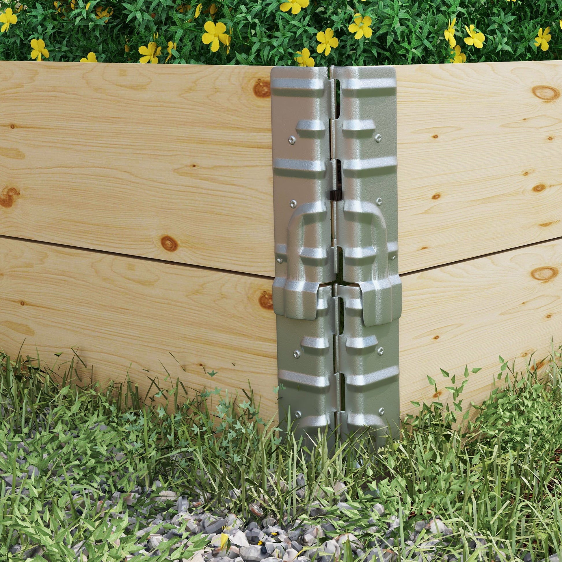 Raised Garden Bed, Foldable Two-Box Wooden Planters for Outdoor Vegetables, Flowers, Herbs, Plants, Easy Assembly Wooden Planter Boxes   at Gallery Canada