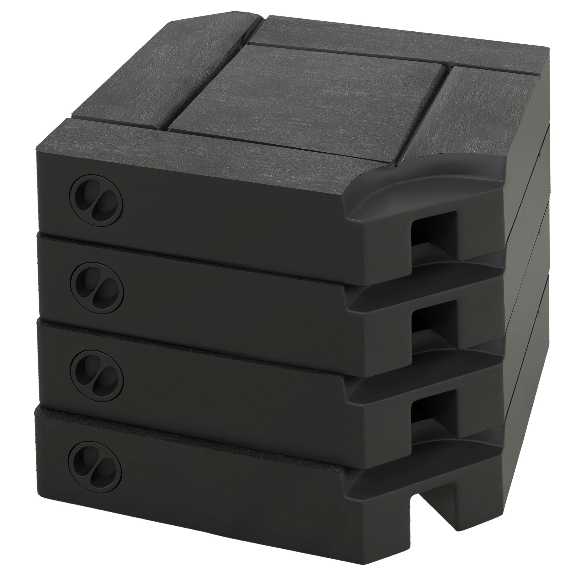 4PCs Patio Umbrella Base, Water or Sand Filled Cantilever Umbrella Weights for Cross Base with Handles, HDPE Umbrella Bases Black at Gallery Canada