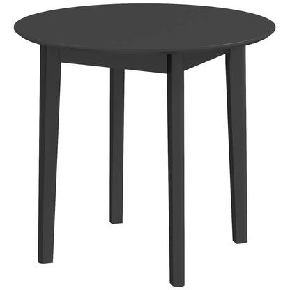 30" Round Dining Table, Farmhouse Dining Room Table with Pine Wood Frame, Space Saving Small Kitchen Table, Black Bar Tables & Dining Tables   at Gallery Canada