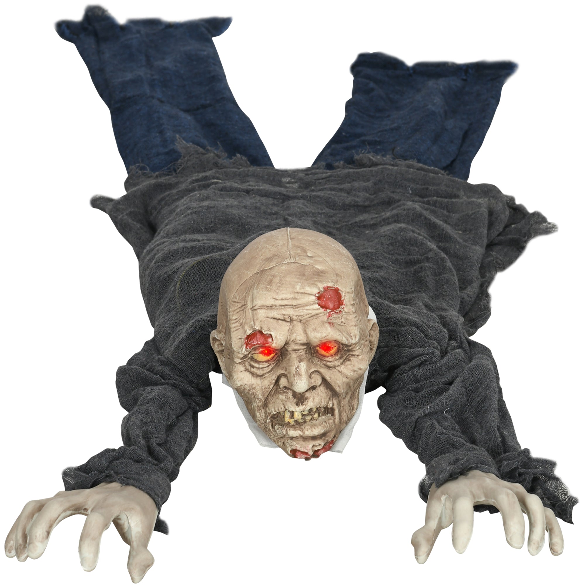 Animated 55-Inch Crawling Zombie Halloween Decoration with Sound and Motion, Multi Colour Halloween Decorations   at Gallery Canada