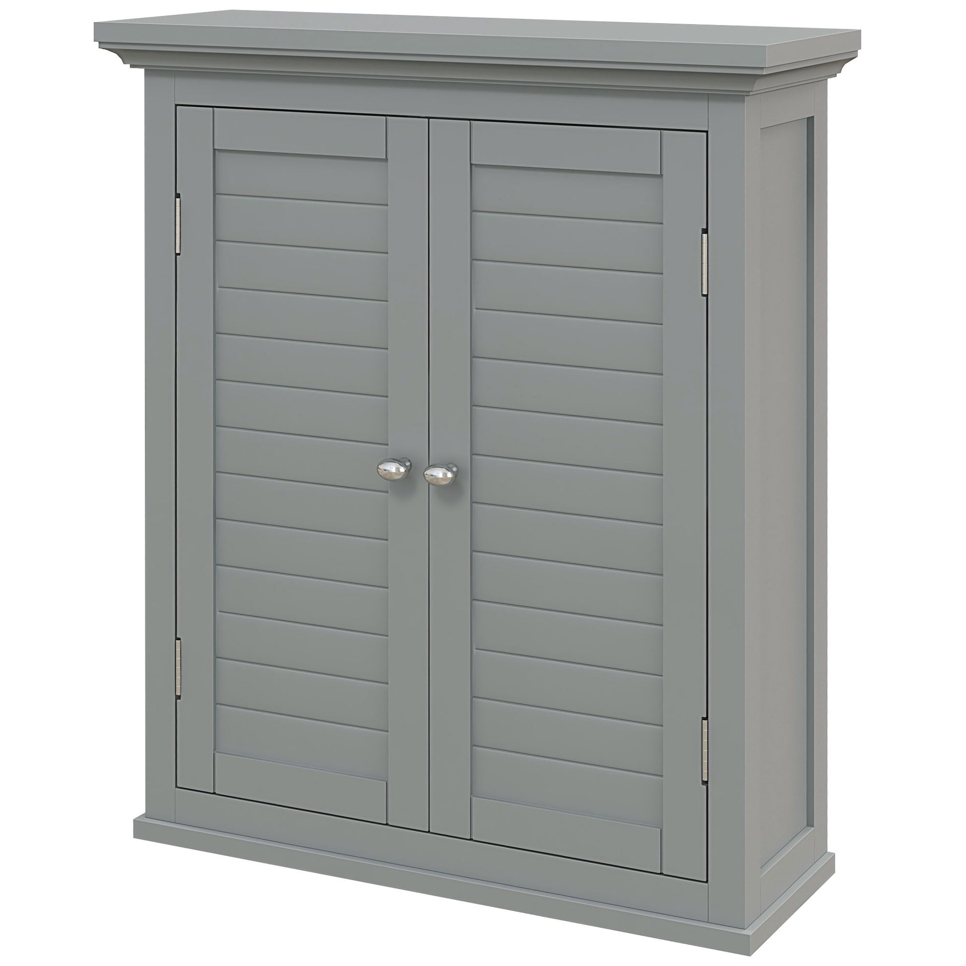 Over Toilet Storage Cabinet, Bathroom Wall Cabinet with Adjustable Shelf for Living Room and Entryway, Grey Wall Mounted Cabinets   at Gallery Canada