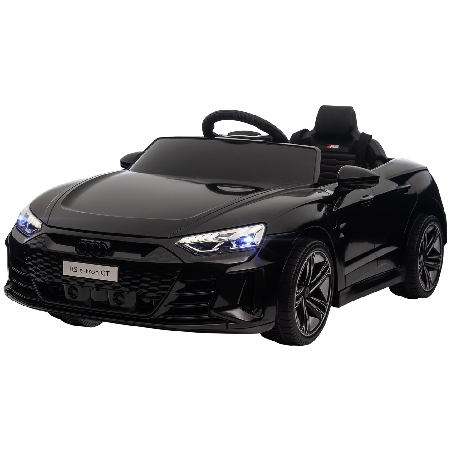 Ride-On Toy On Car with Remote Control, 12V 3.1 MPH Electric Ride for Kids w/ Suspension System, Horn Honking, Black Electric Toy Cars   at Gallery Canada