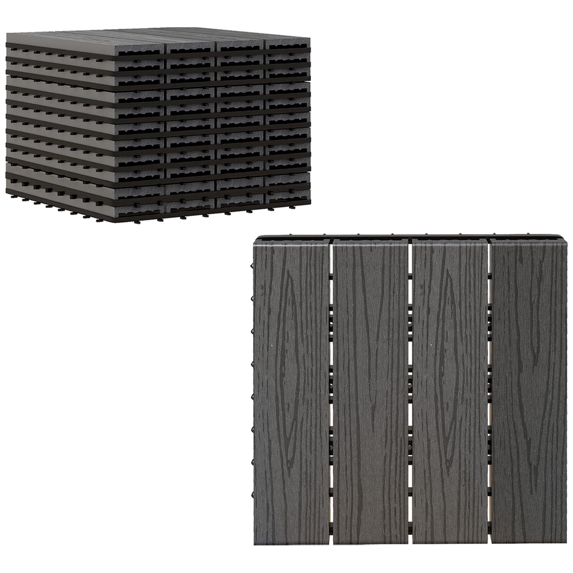 Outdoor Tiles, 11 Pack 12