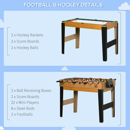 43'' 4-in-1 Multi-Gaming Table, Foosball Hockey Billiards Table Game Tables   at Gallery Canada