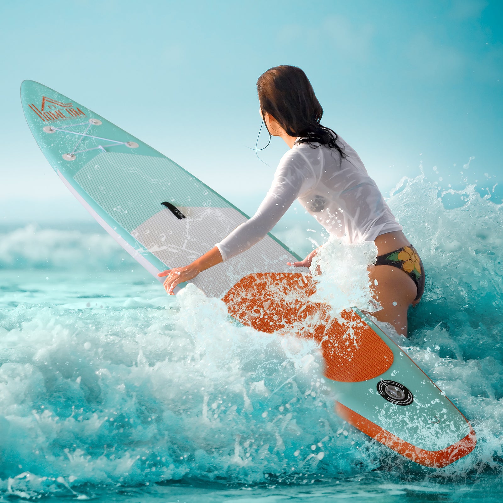 10FT Inflatable Paddle Board with Ultra-Light (20lbs) SUP for All Skill Levels Everything Included with Stand Up Paddle Board, Adjustable Paddle, Fix Bag, Air Pump, Fin, Backpack, Green Inflatable Paddle Boards at Gallery Canada