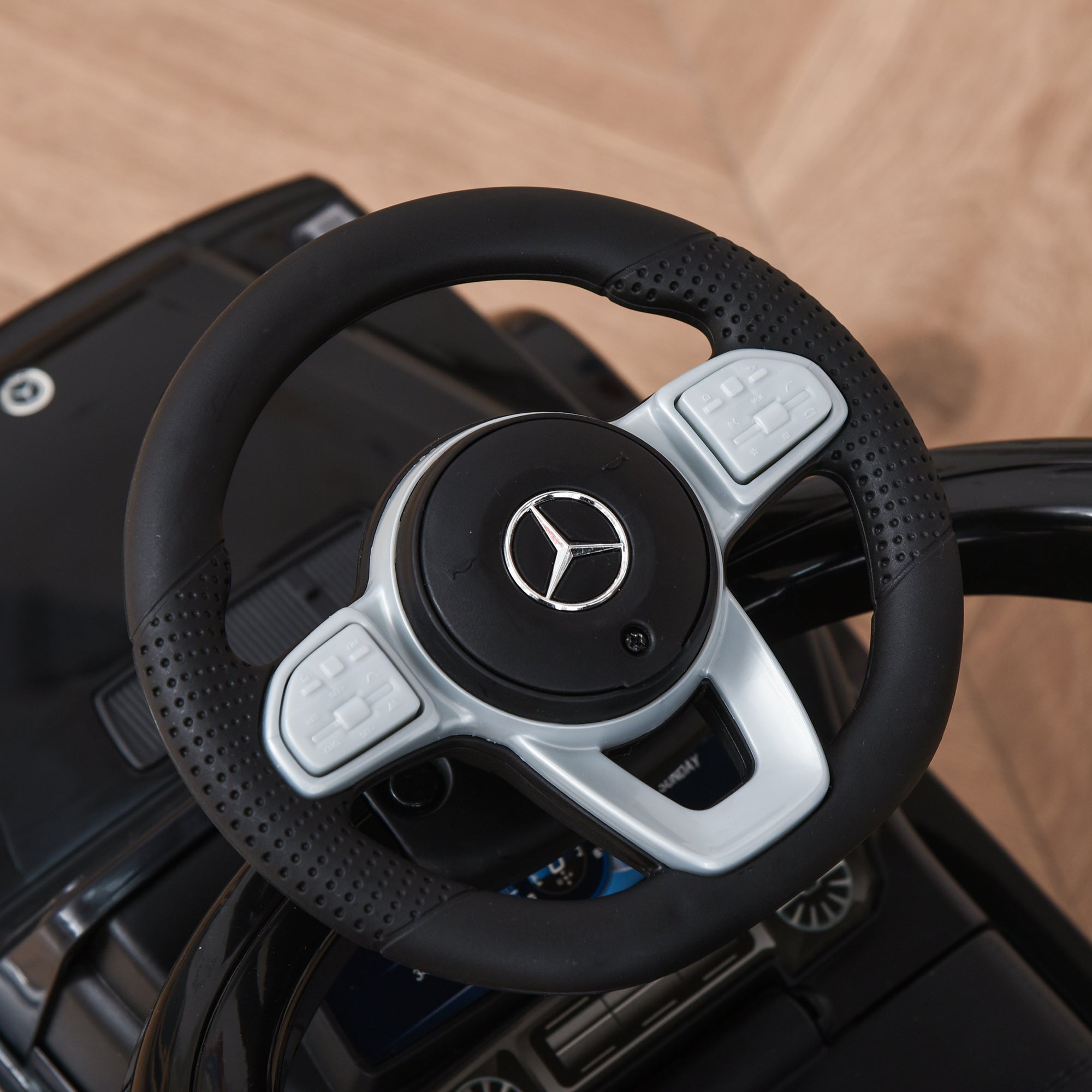 Mercedes-Benz G350 Licensed Push Car, 3-in-1 Toddler Sliding Car with Horn, Steering, Foot Rest, Seat Storage, Black Push Cars for Toddlers at Gallery Canada