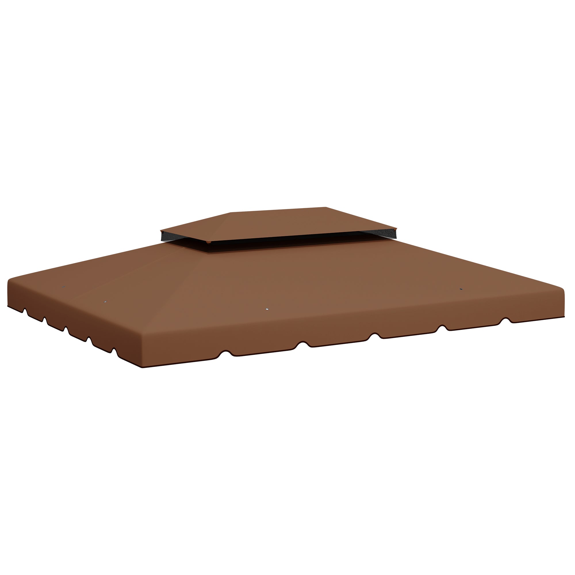 13.1' x 9.8' Gazebo Replacement Canopy, Gazebo Top Cover with Double Vented Roof for Garden Patio(TOP ONLY), Coffee Gazebo Canopy Replacement Coffee at Gallery Canada