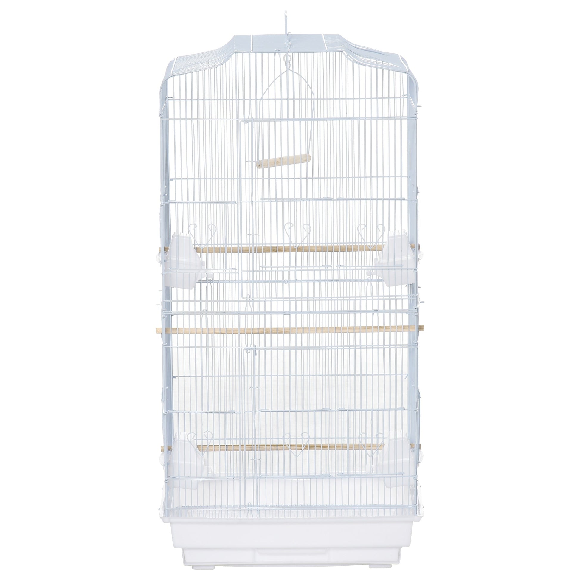 36" Bird Cage, Macaw Play House, Cockatoo, Parrot, Finch Flight Cage, 2 Doors, Perch 4 Feeder Pet Supplies, White Bird Cages   at Gallery Canada