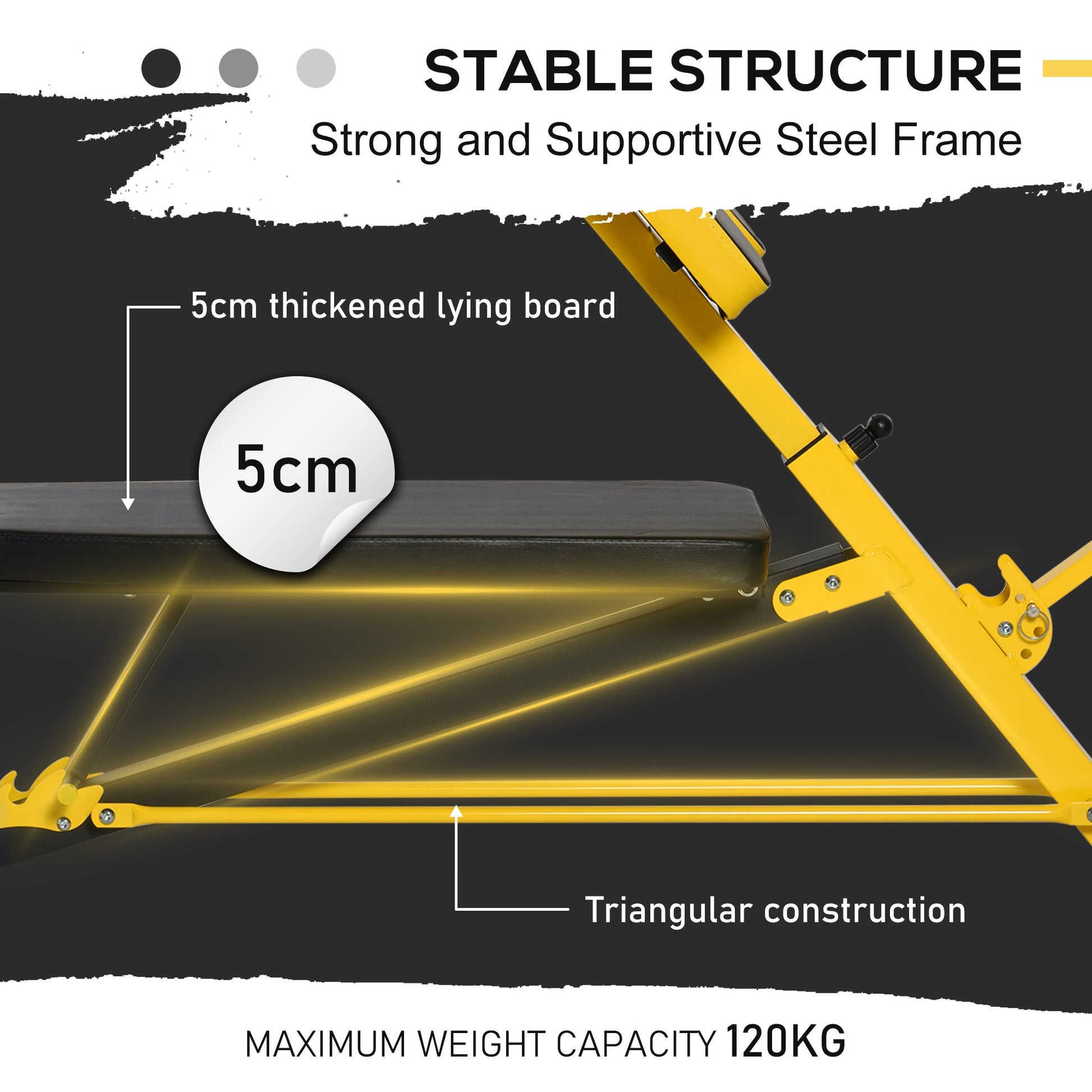 Adjustable Weight Bench Roman Chair Exercise Training Multi-Functional Hyper Extension Bench Dumbbell Bench Ab Sit up Decline Flat Black and Yellow Weight Benches   at Gallery Canada