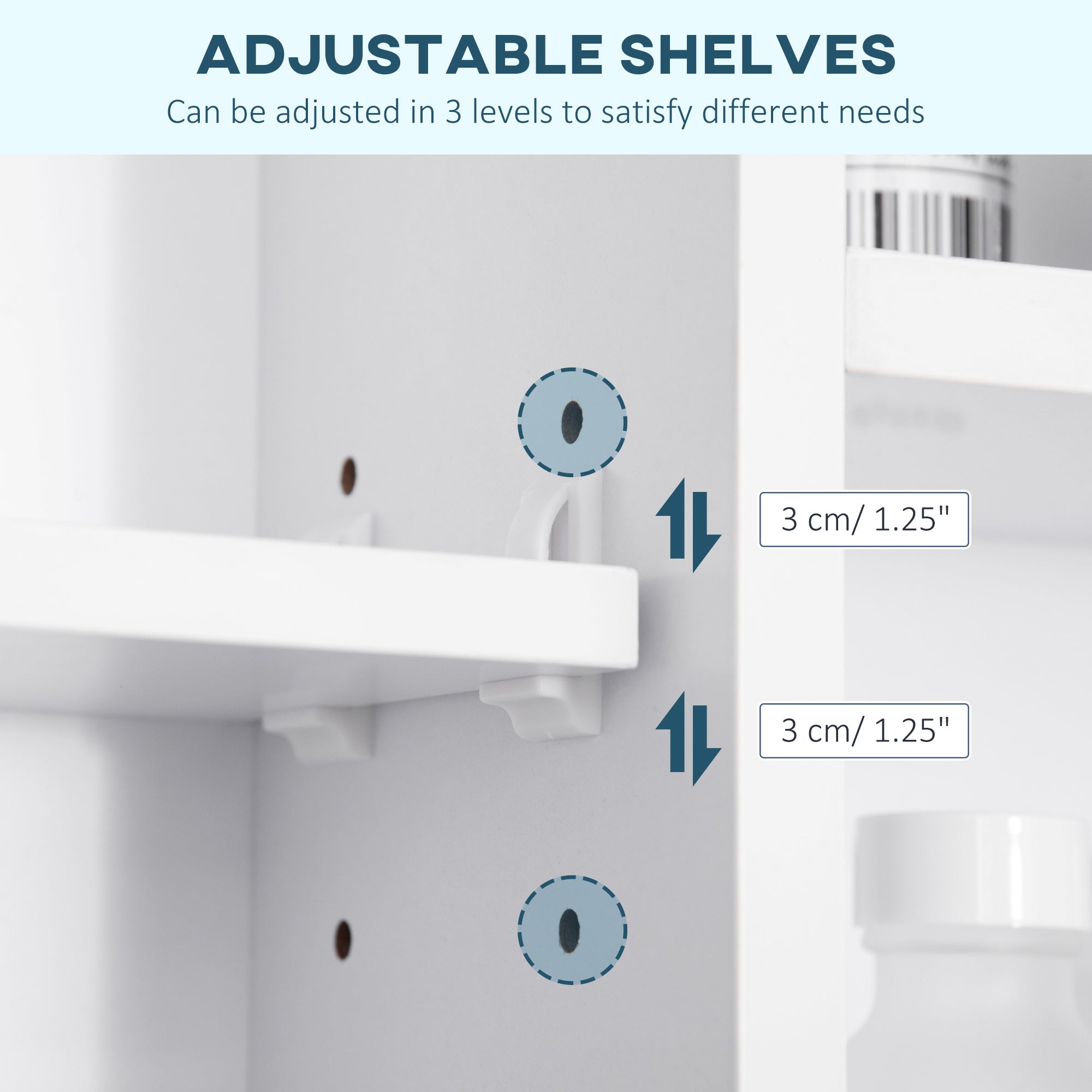 Wall Mounted Medicine Cabinet, 39.25