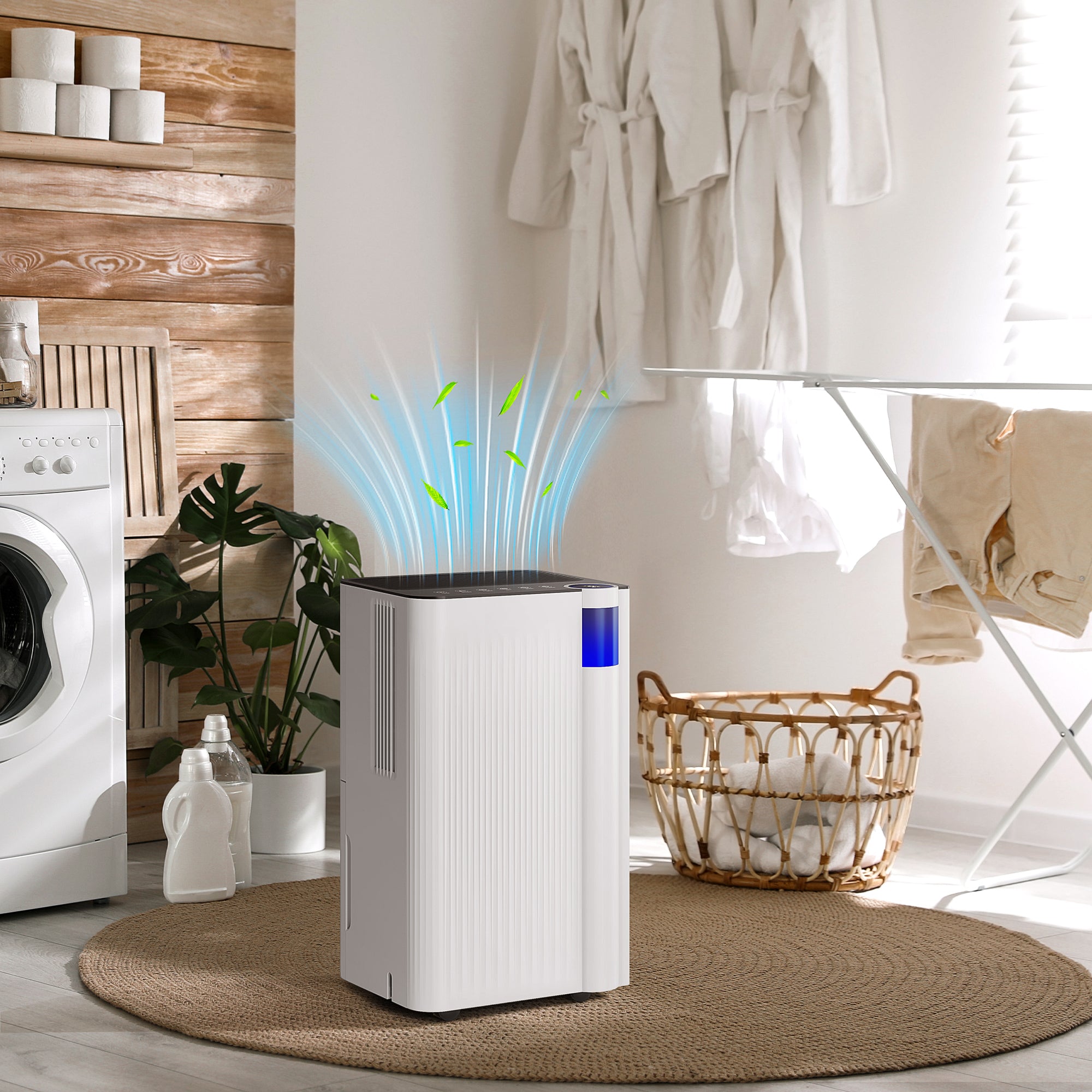 25pints/Day Dehumidifier with Continuous Drainage, Timer, Dehumidifier for Condensation, Mould, Laundry Drying Home Dehumidifiers White at Gallery Canada