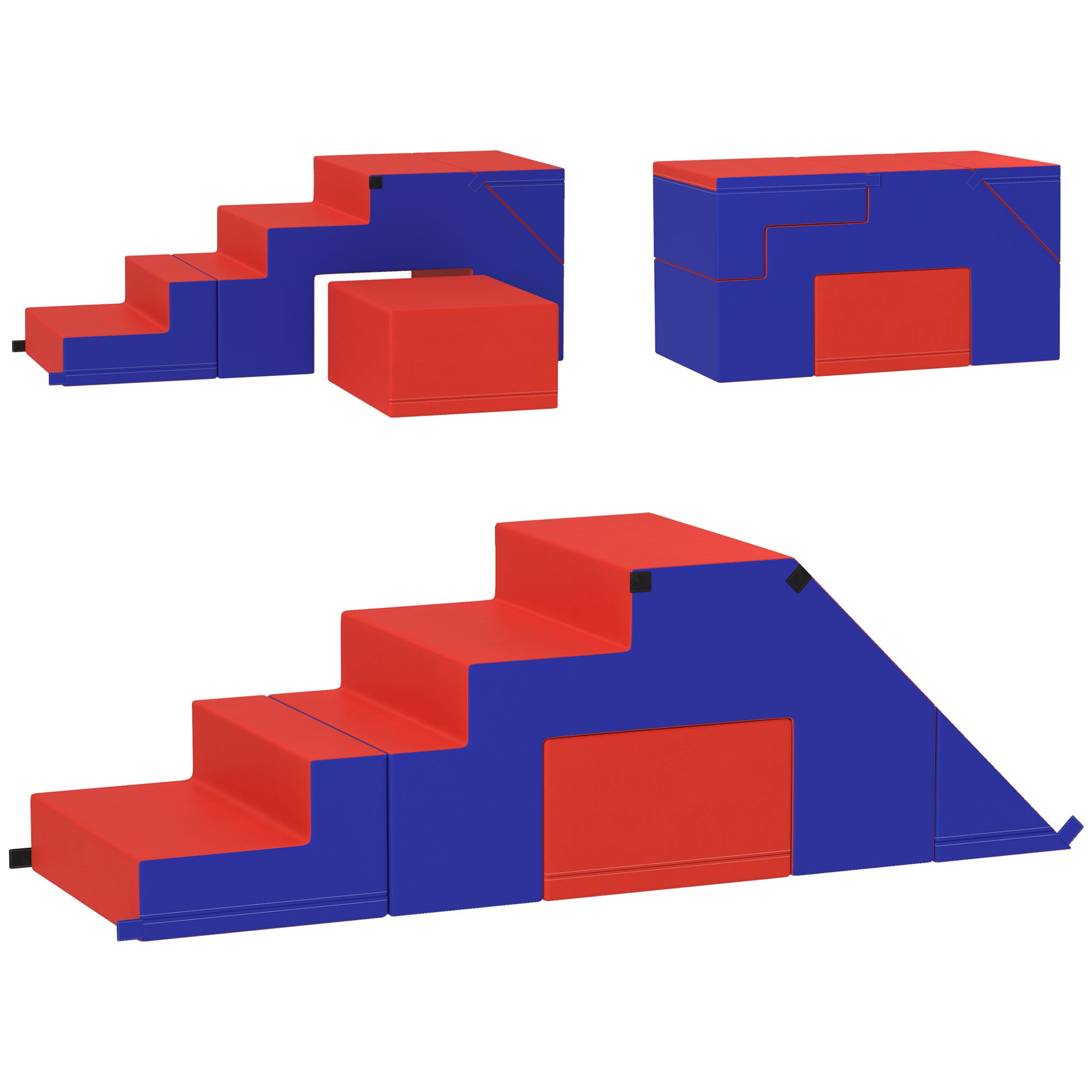 2-Piece Soft Play Kids Foam Play Se for Crawl and Climb, Dark Blue Baby Gym & Playmats at Gallery Canada