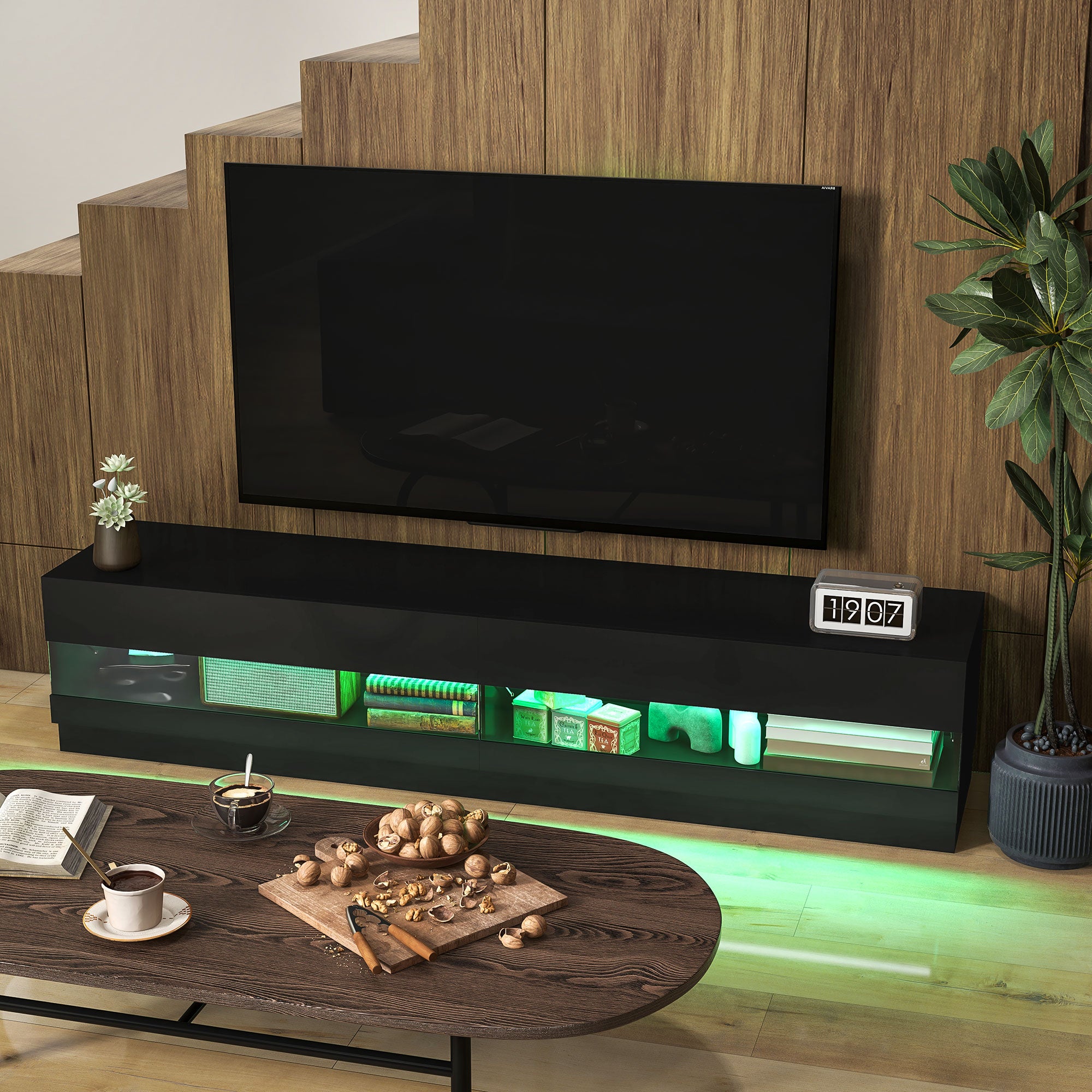 Lighted TV Stand for TVs up to 75