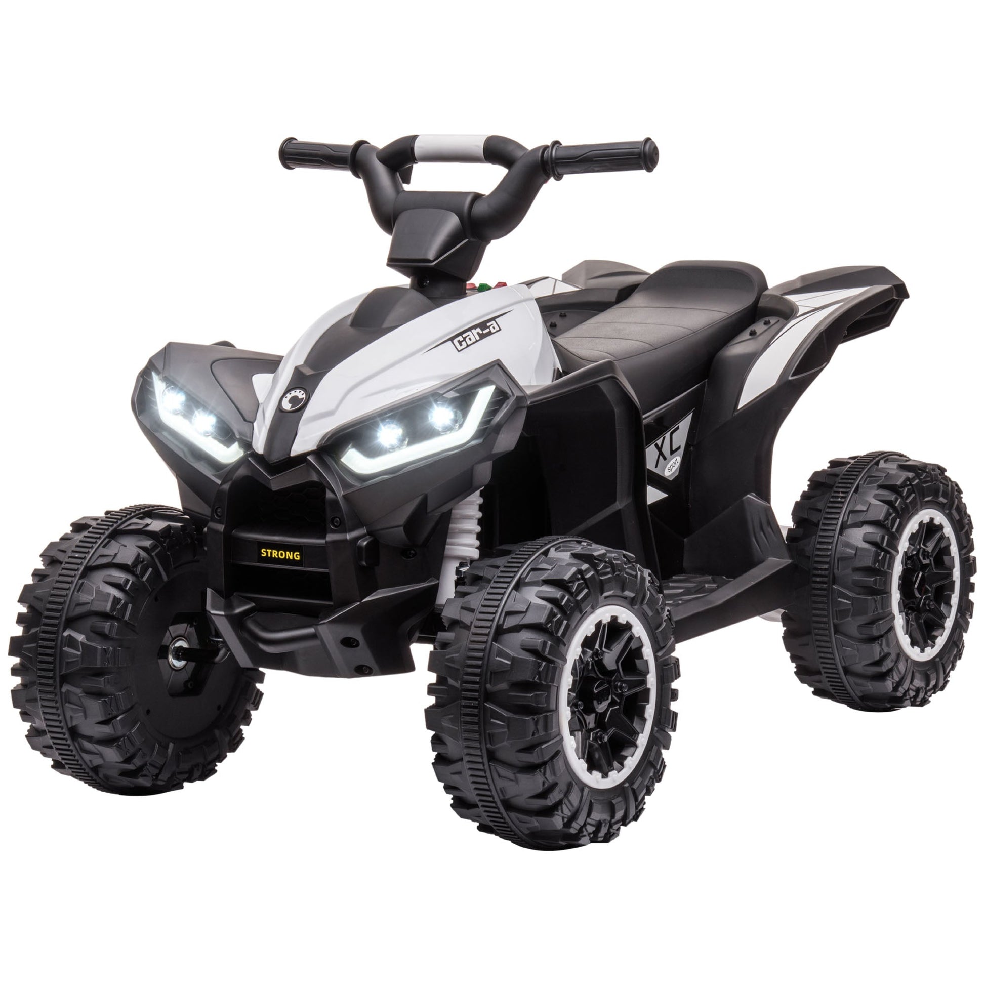 Kids 4 Wheeler Quad with Music, MP3, Headlights, High &; Low Speed, Kids ATV for 3-5 Years Old Boys &; Girl, White Electric Toy Cars Multi Colour  at Gallery Canada