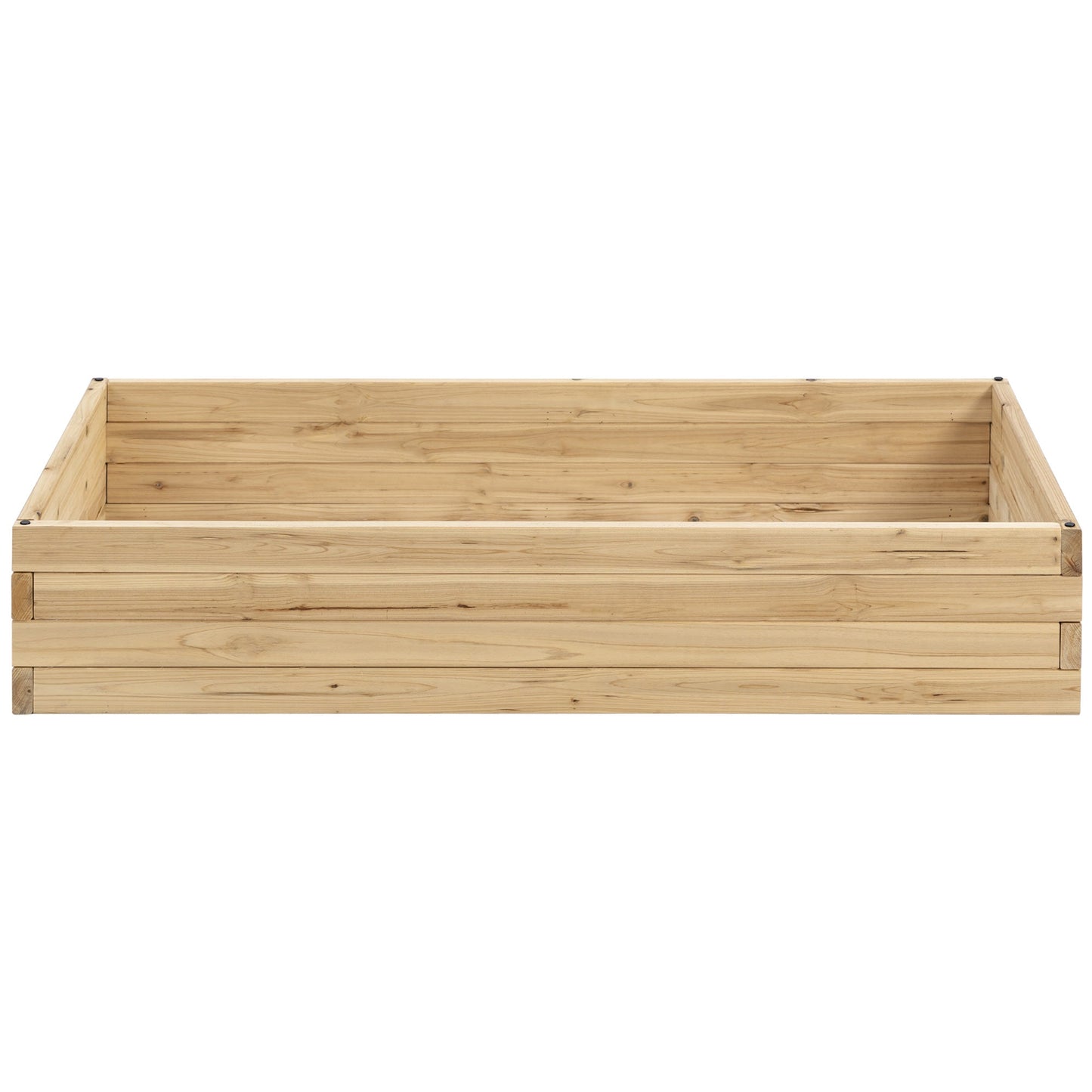 47" x 24" x 9" Raised Garden Bed, Outdoor Wooden Planter Box for Growing Vegetables, Flowers, Fruits, Herbs, and Succulents, Easy Assembly Wooden Planter Boxes   at Gallery Canada