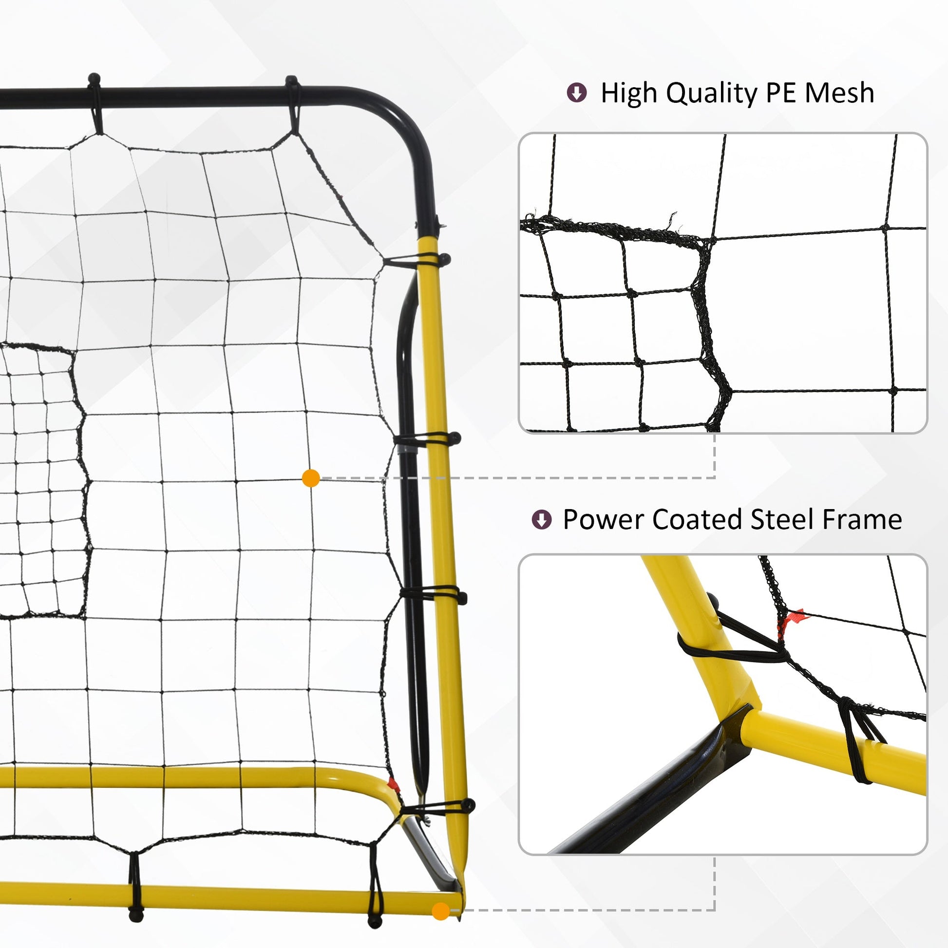 6 x 4 ft Rebound Net Soccer Goal with 5 Angle Adjustable for Soccer Baseball Basketball Training Football   at Gallery Canada