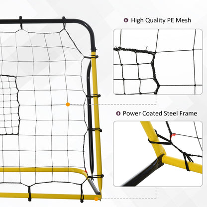 6 x 4 ft Rebound Net Soccer Goal with 5 Angle Adjustable for Soccer Baseball Basketball Training Football   at Gallery Canada