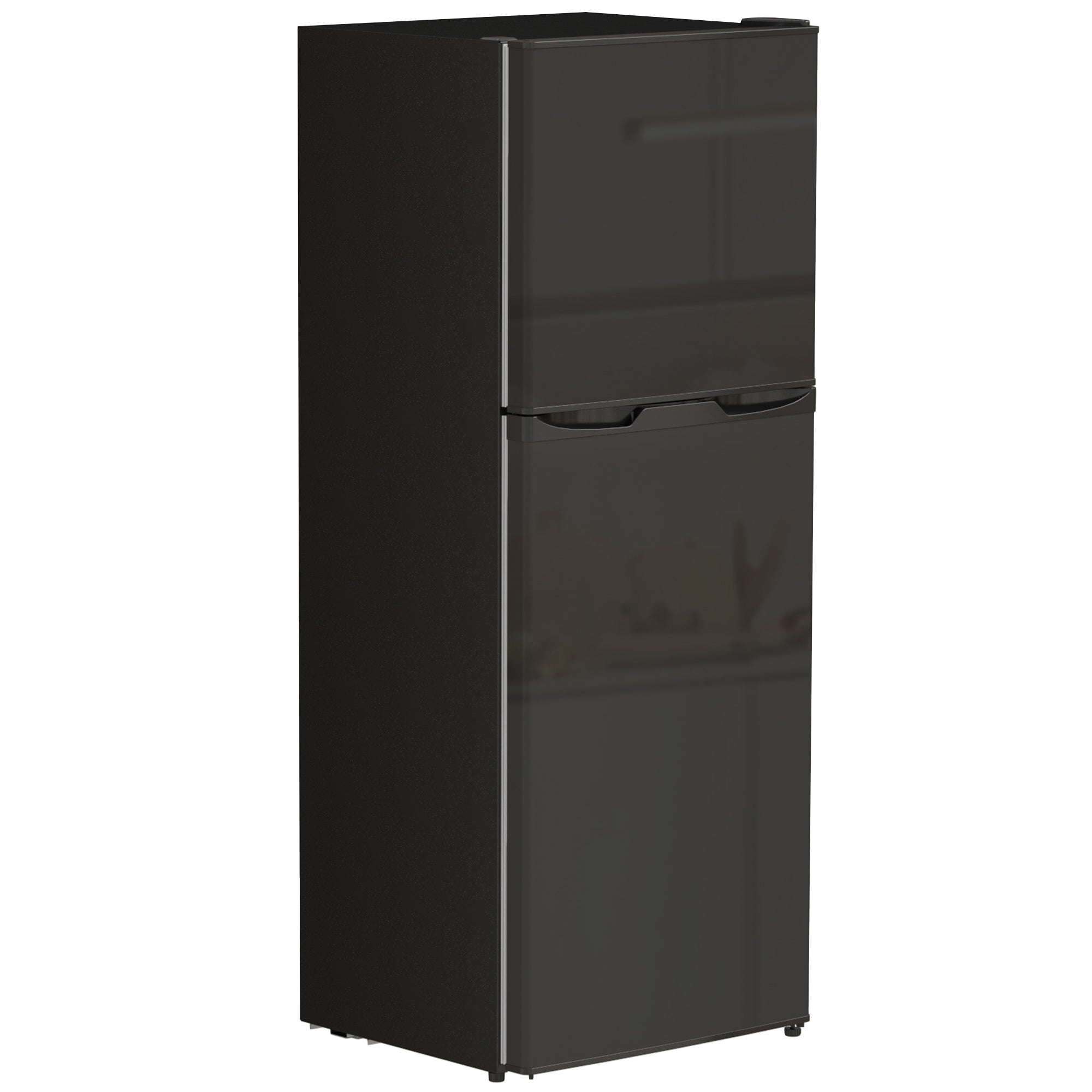 Double Door Mini Fridge with Freezer, 4.6 Cu.Ft Small Refrigerator with Thermostat, Shelves, Reversible Door, Black Small Kitchen Appliances Black at Gallery Canada