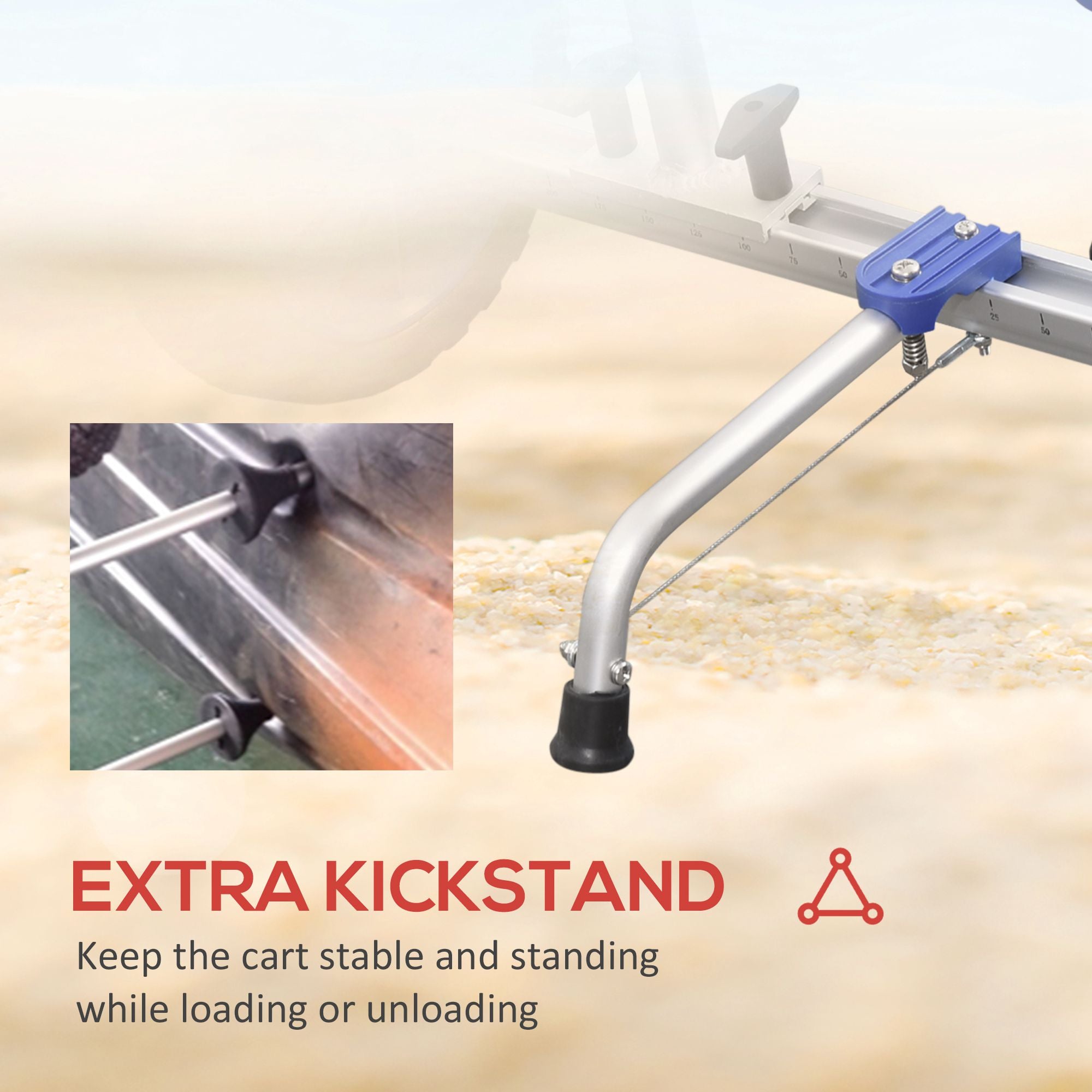 Aluminum Kayak Cart Adjustable Kayak Dolly with Wheels and Foldable Kickstand for Kayaks, Canoes, Paddleboards Kayak Carts at Gallery Canada