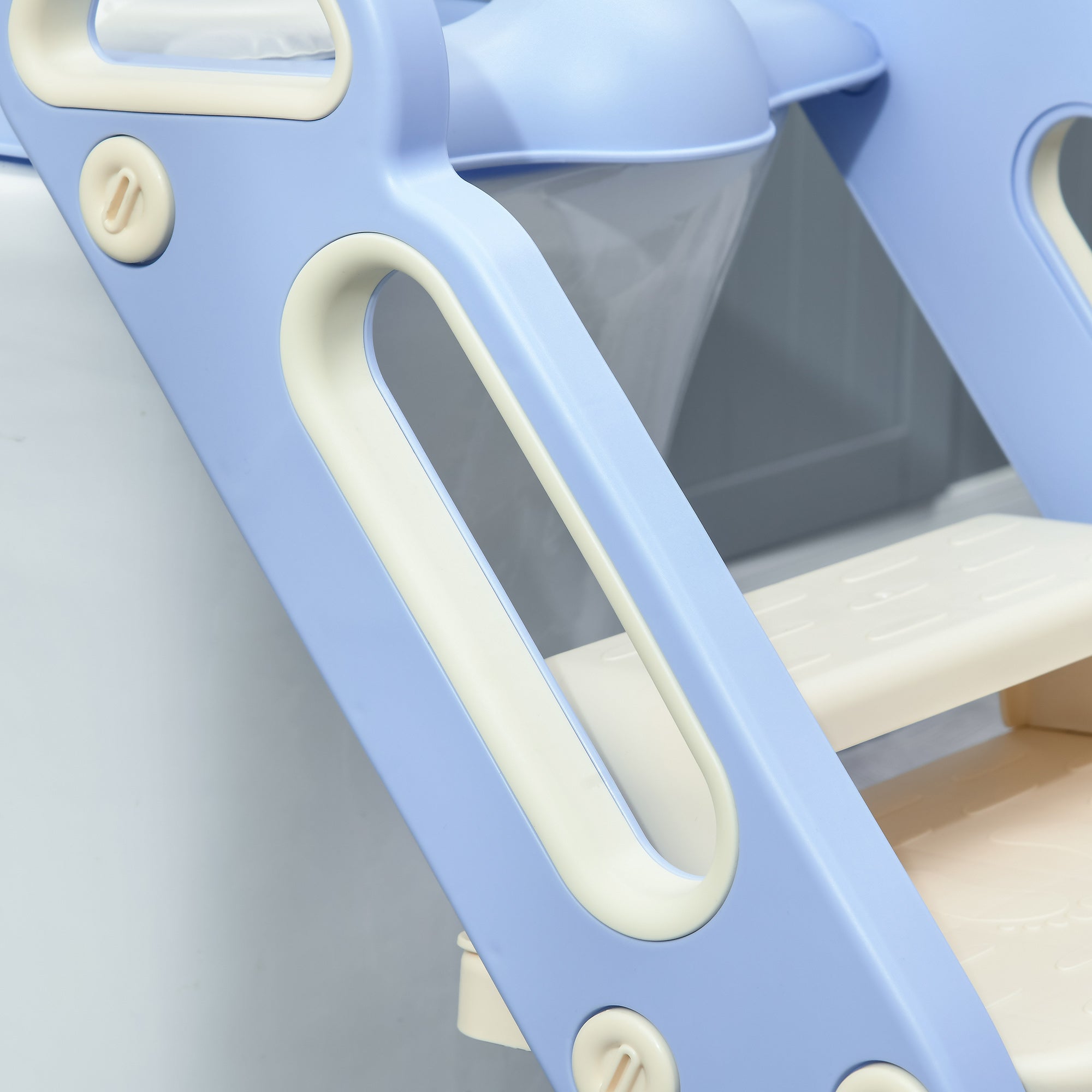 Children's Potty Training Seat with Ladder, Cushion, Handles, Splash Guard, Blue Toddler & Kids Step Stools   at Gallery Canada