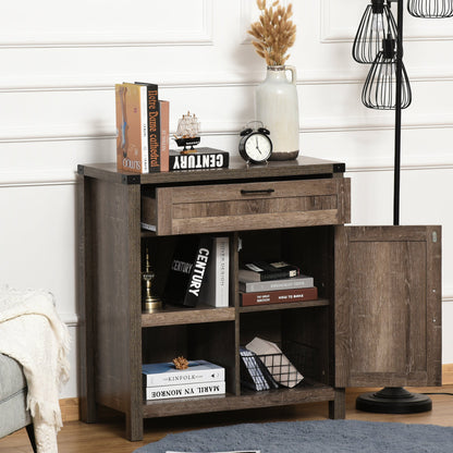 Rustic Barn Door Storage Cabinet Modern Farmhouse Buffet Sideboard for Kitchen &; Dining Room Dark Oak Bar Cabinets   at Gallery Canada