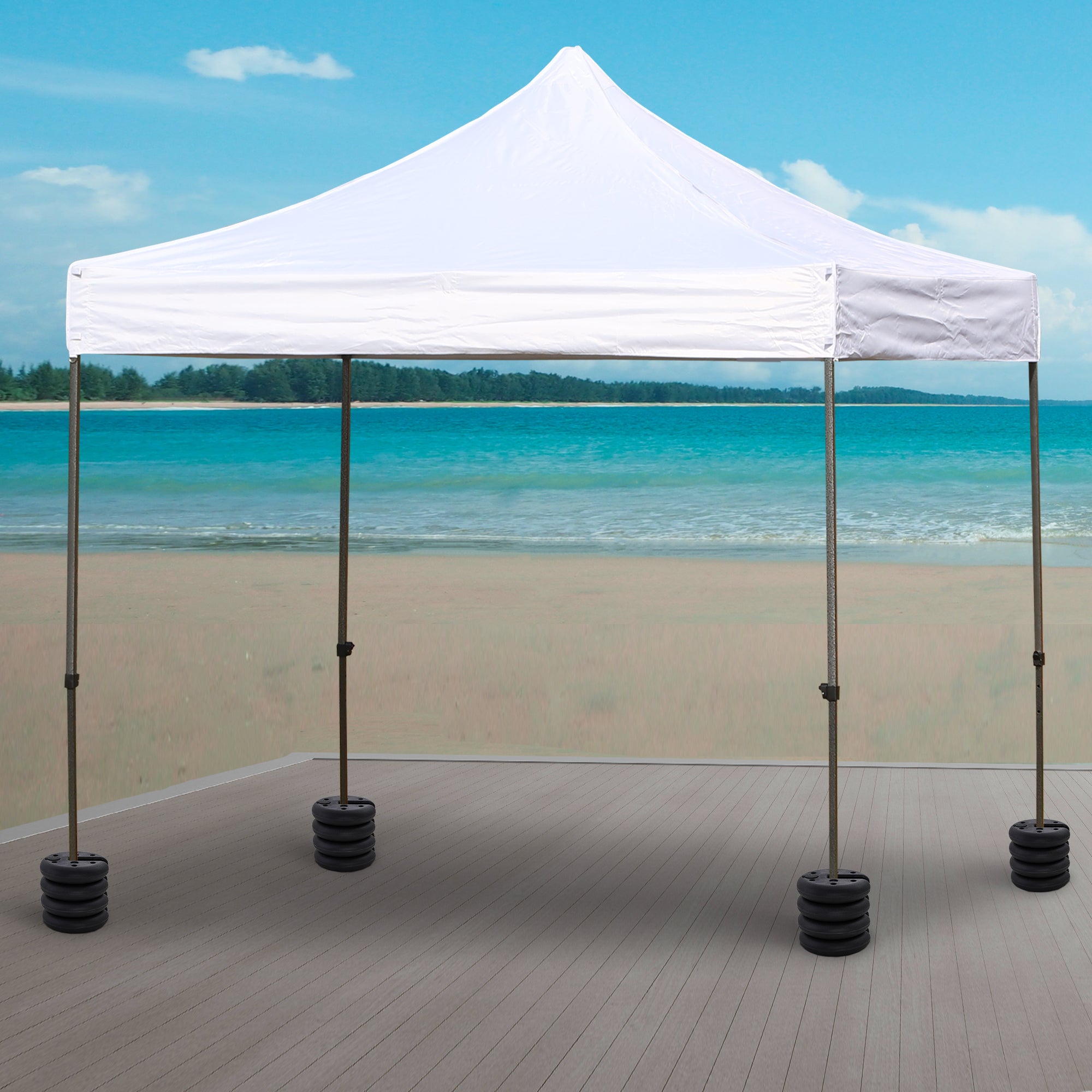 Set of 4 Party Tent Canopy Weight Plate Kit Gazebo Pop Up Tent Anchor Base Weights Canopy Shelter Leg Weights Umbrella Bases at Gallery Canada