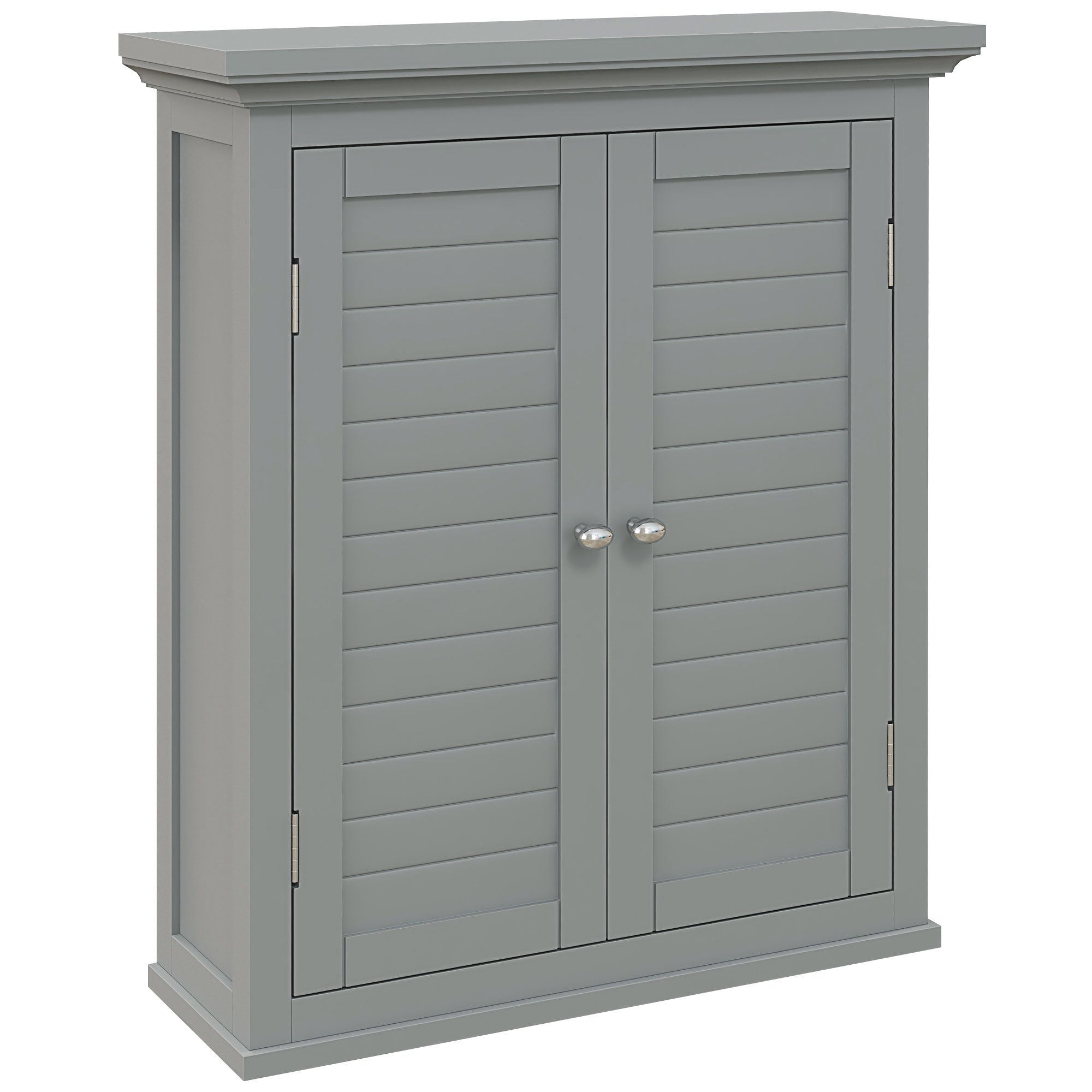 Over Toilet Storage Cabinet, Bathroom Wall Cabinet with Adjustable Shelf for Living Room and Entryway, Grey Wall Mounted Cabinets   at Gallery Canada