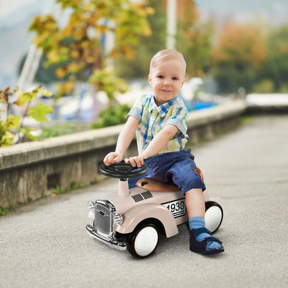 Ride on Sliding Classic Car for Toddlers, Foot To Floor Slider with Under Seat Storage, Aged 12–36 Months, Cream White Push Cars for Toddlers Multi Color  at Gallery Canada