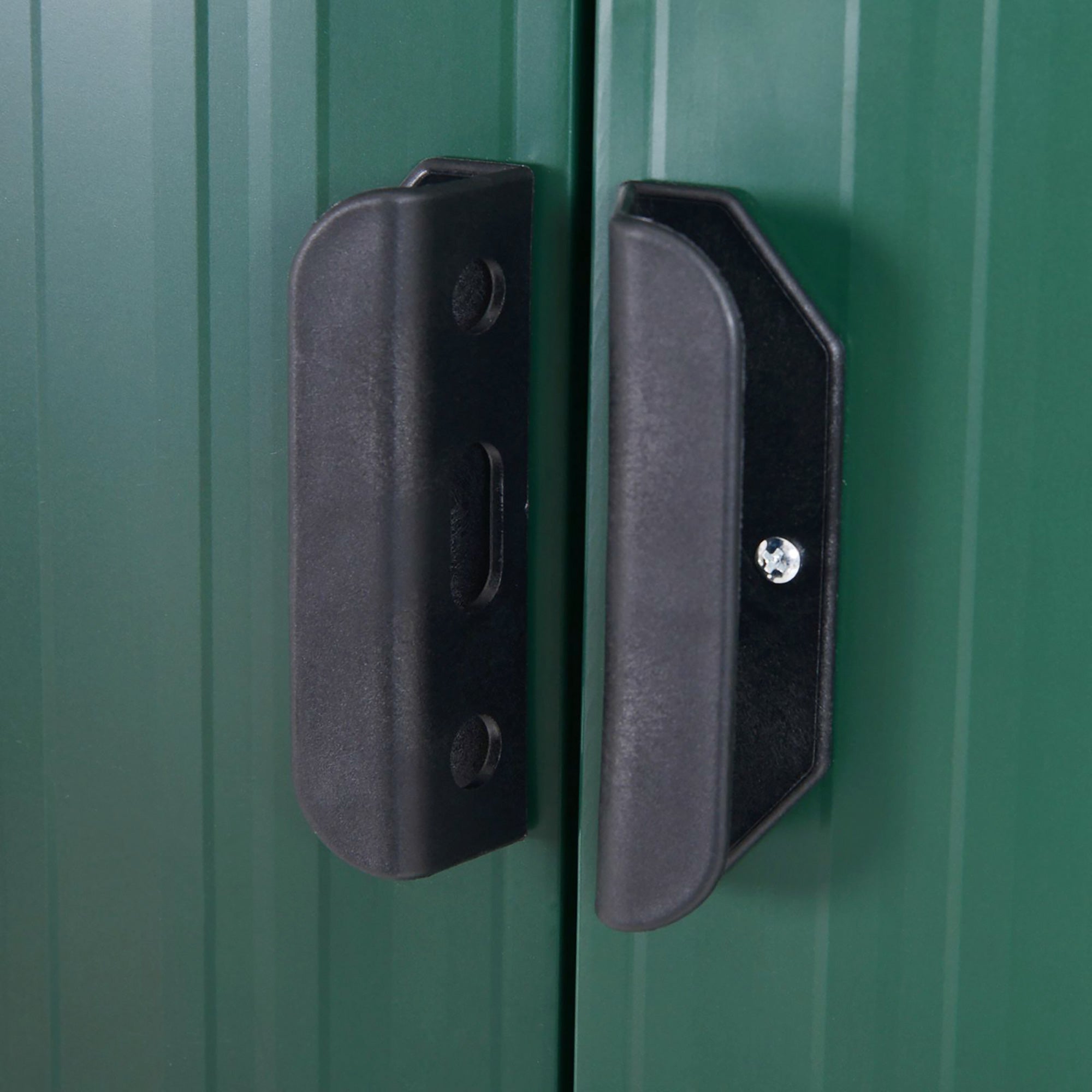 7'x 4' Metal Patio Storage Shed Garden Lockable Shed Tool Utility Storage Unit, Green Sheds at Gallery Canada