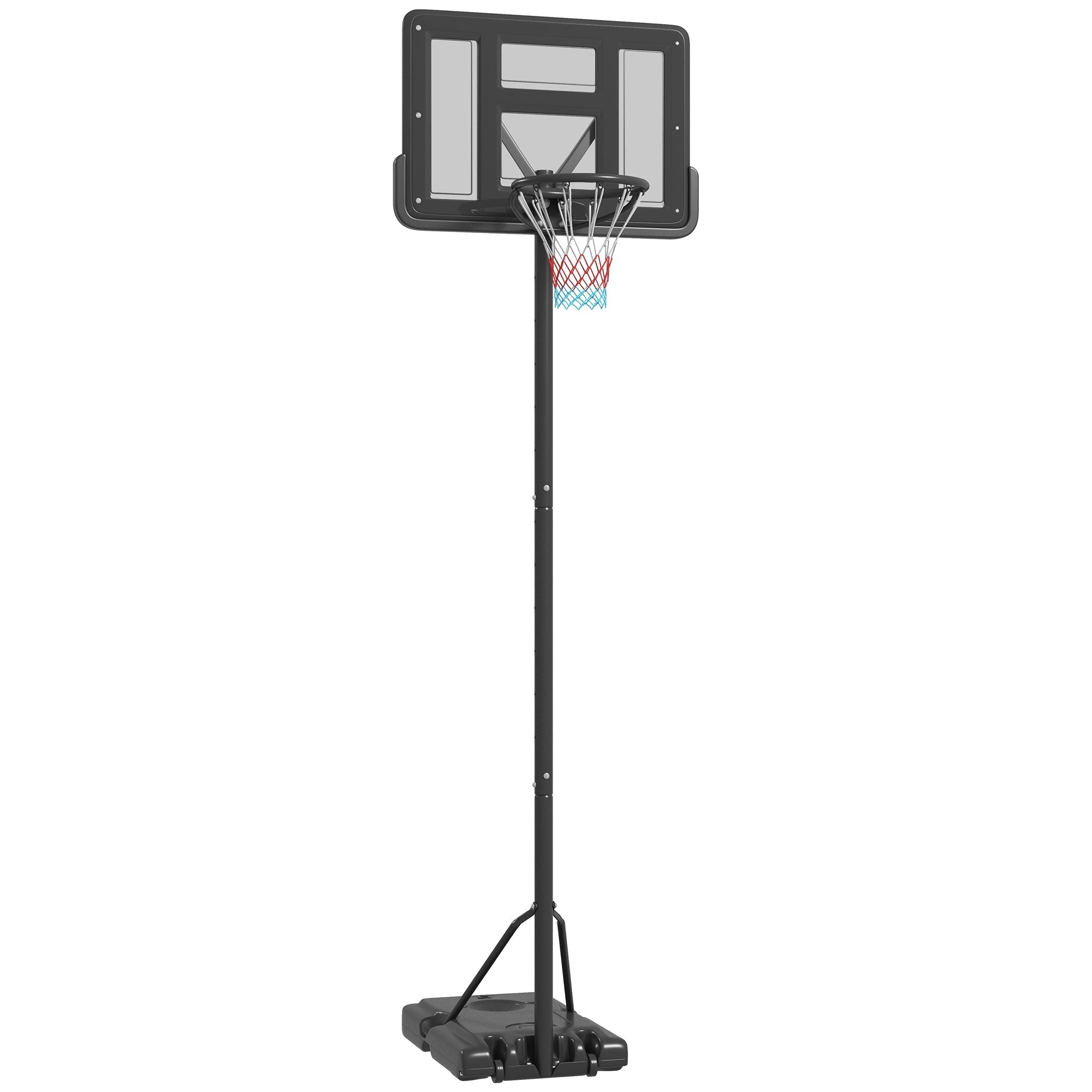 Adjustable 7.5-10FT Portable Basketball Hoop with 43.25