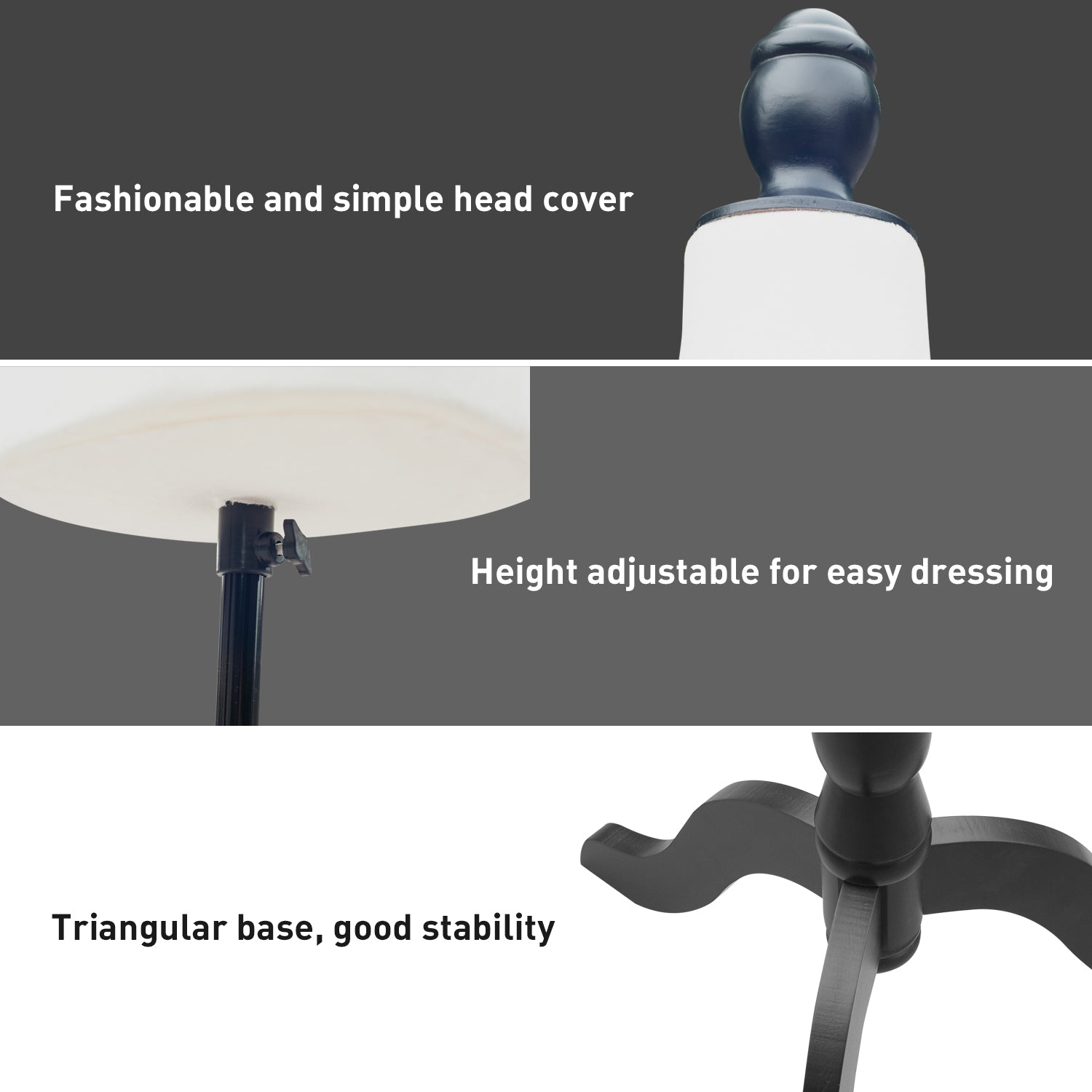 Female Fashion Mannequin Dress Form Torso Dressmaker Stand Clothing Display w/ Base (White) Dress Form & Mannequins at Gallery Canada