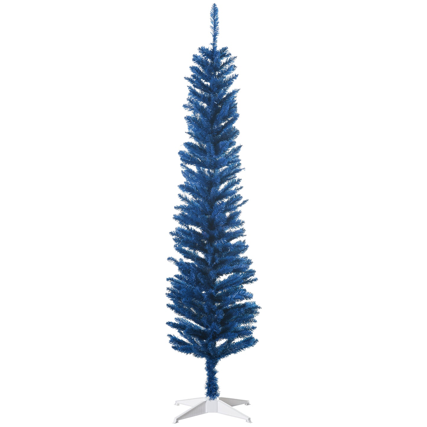 7ft Artificial Christmas Tree, Pencil Christmas Tree for Xmas Holiday Decor, Deep Blue Pencil Christmas Trees   at Gallery Canada